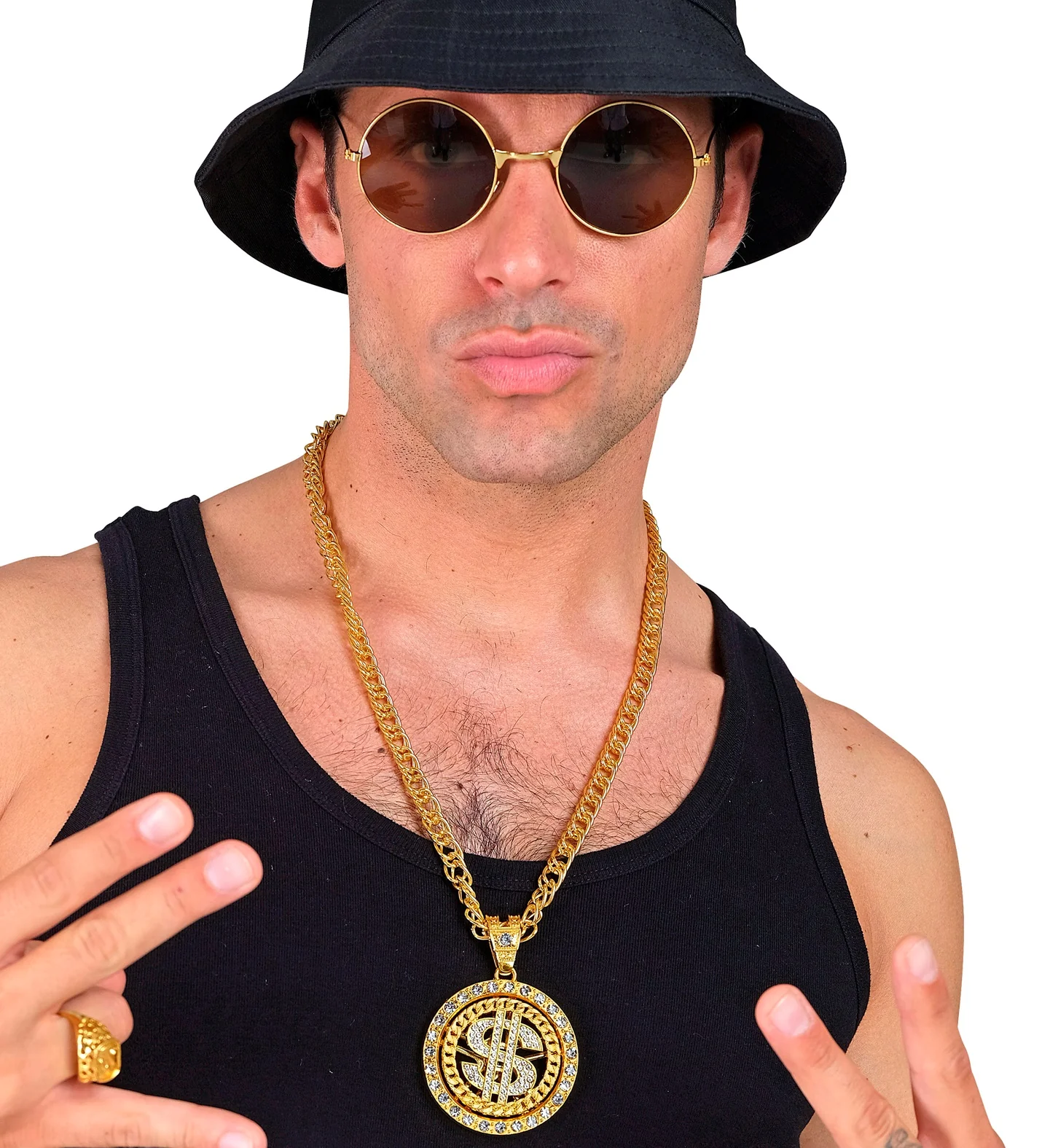 Strass dollarketting goud