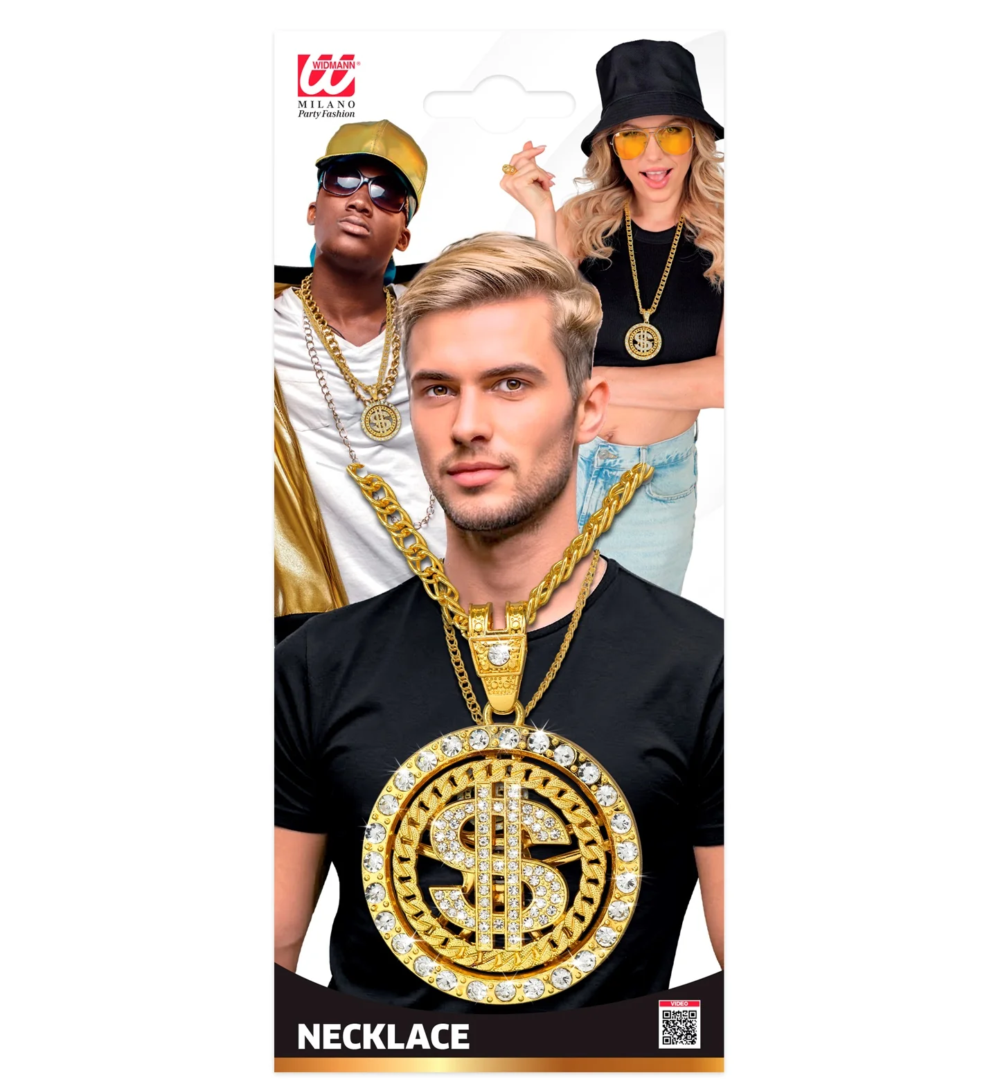Strass dollarketting goud - Image 3