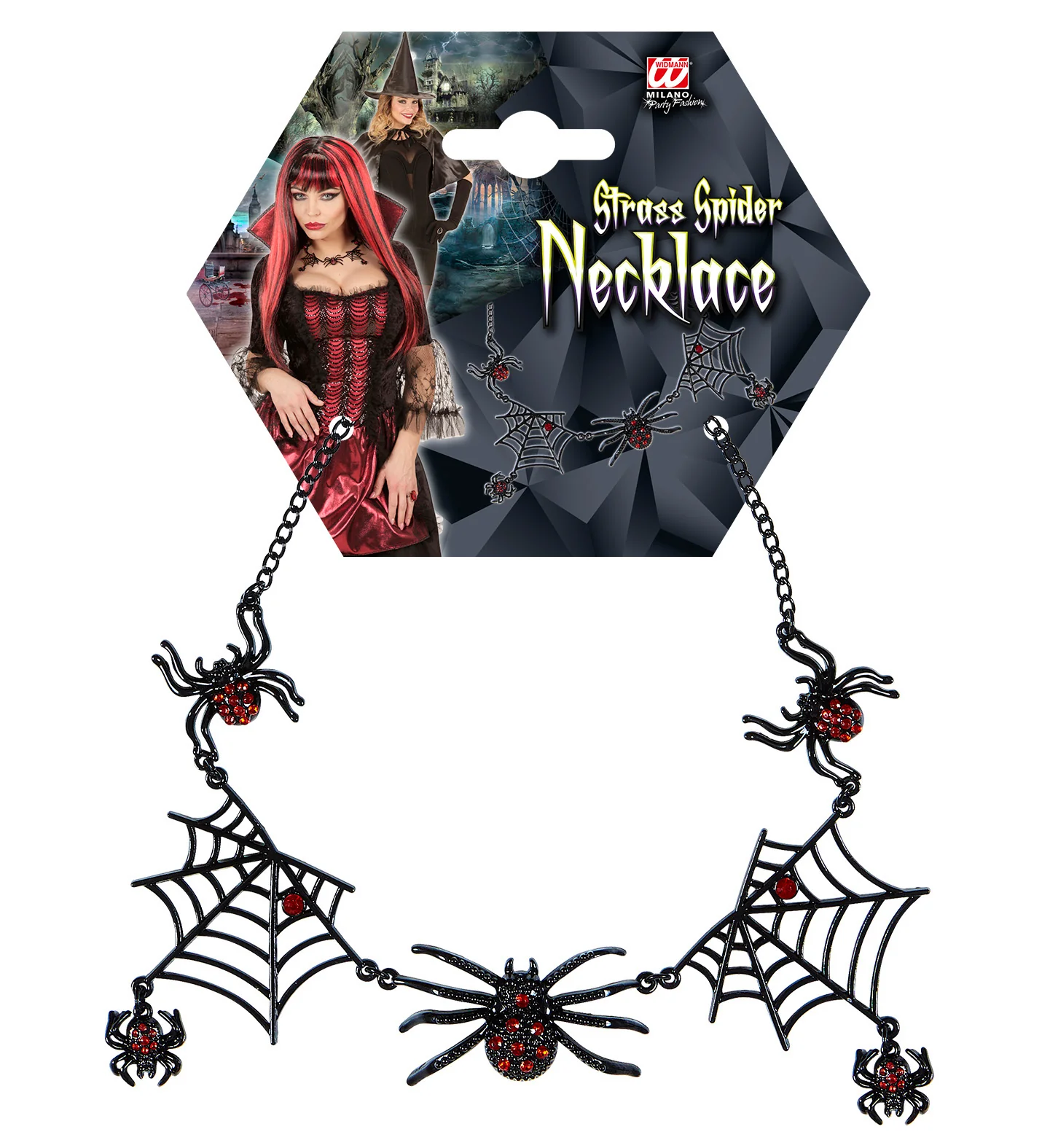 Strass ketting heks met spinnen - Image 5