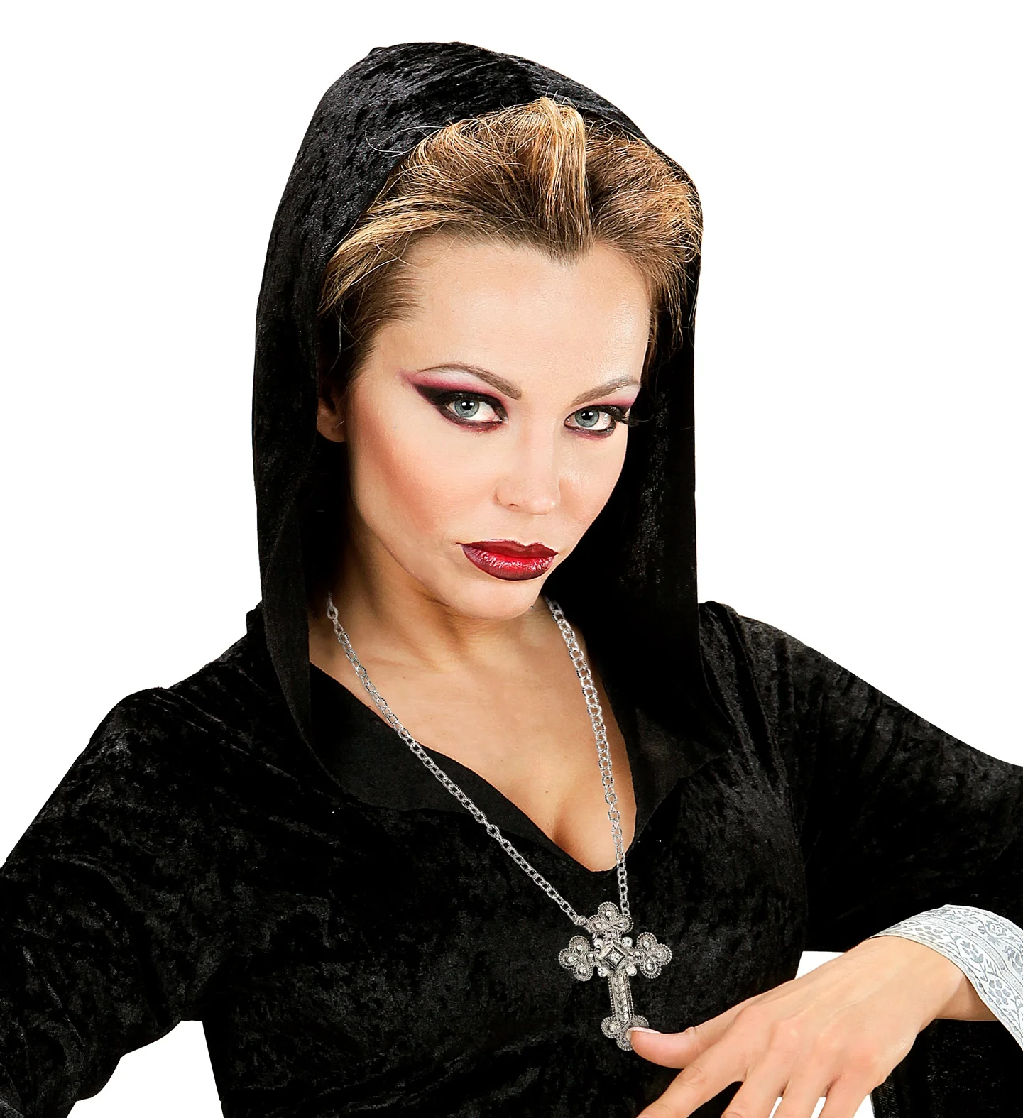 Ketting met kruis zilver gothic - Image 2