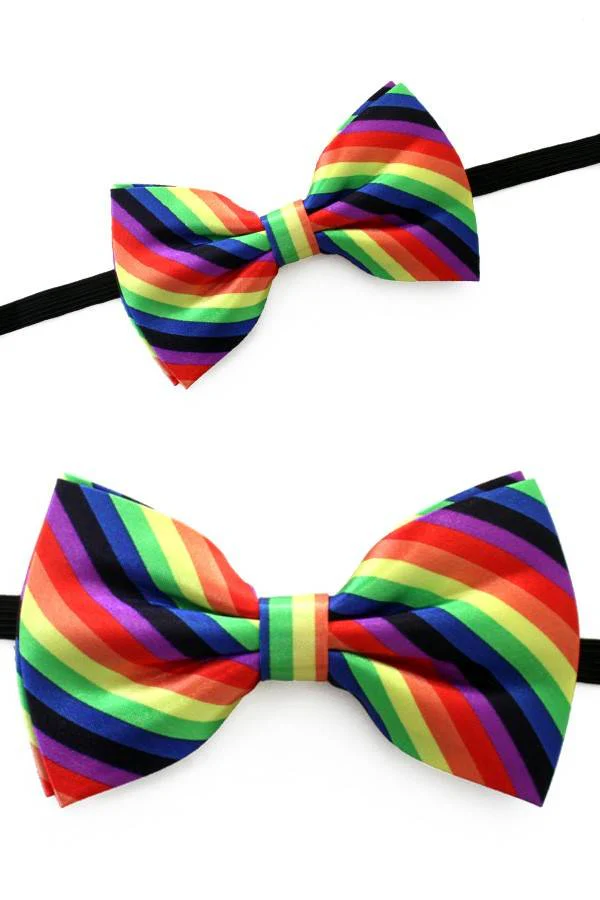 Strik luxe regenboog kleuren