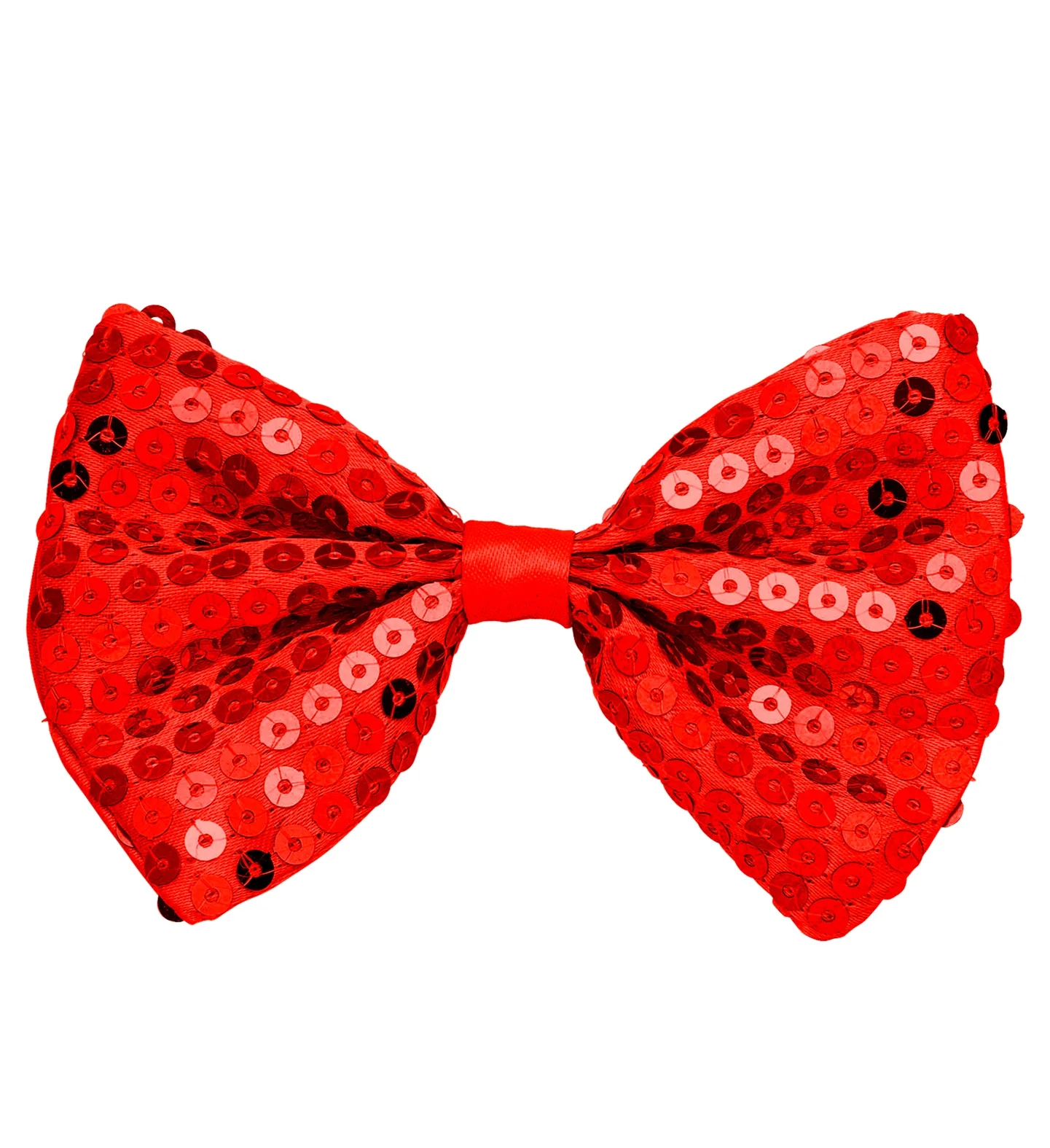 Pailletten strikje rood glitter