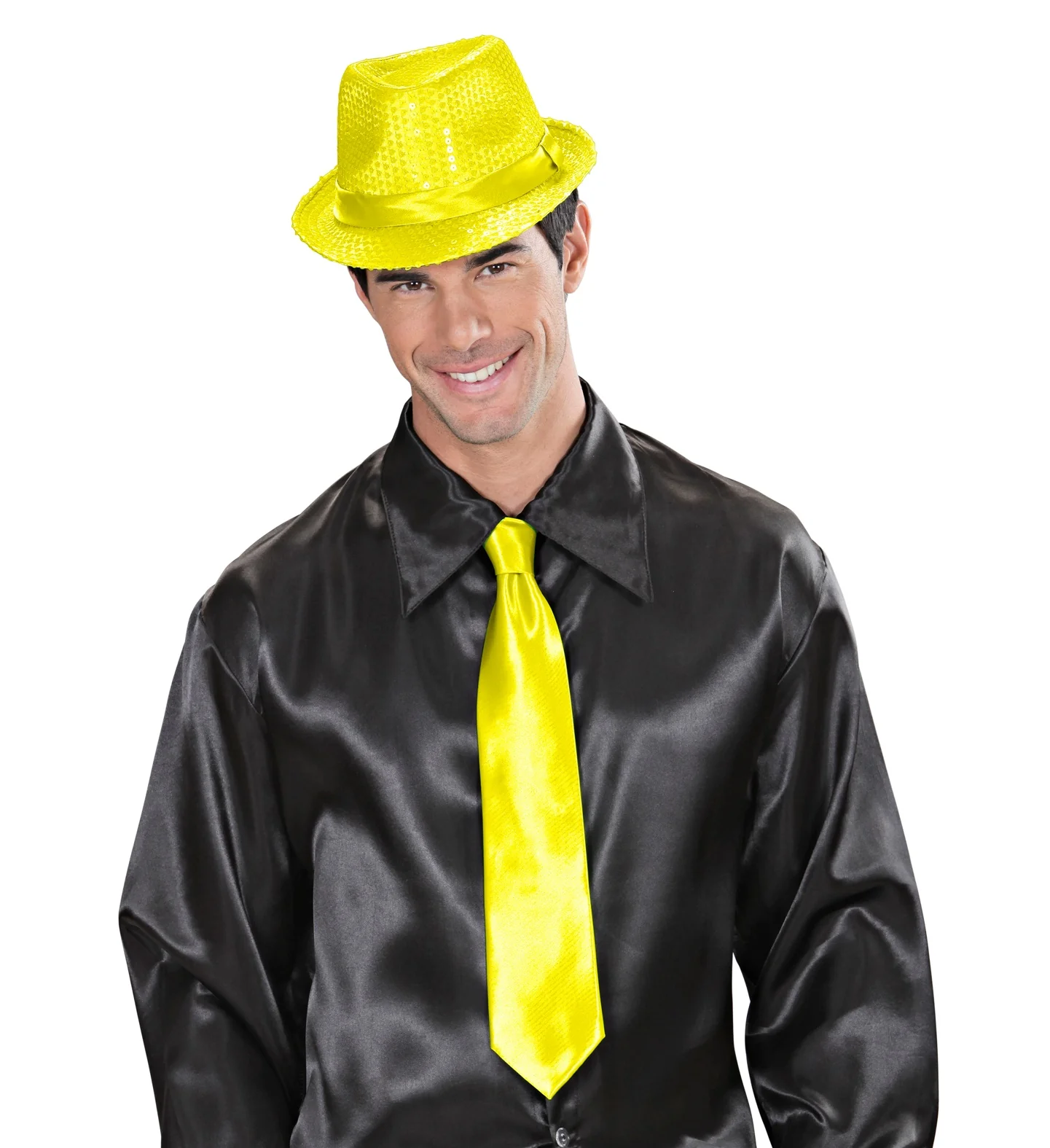 Neon gele stropdas - Image 3