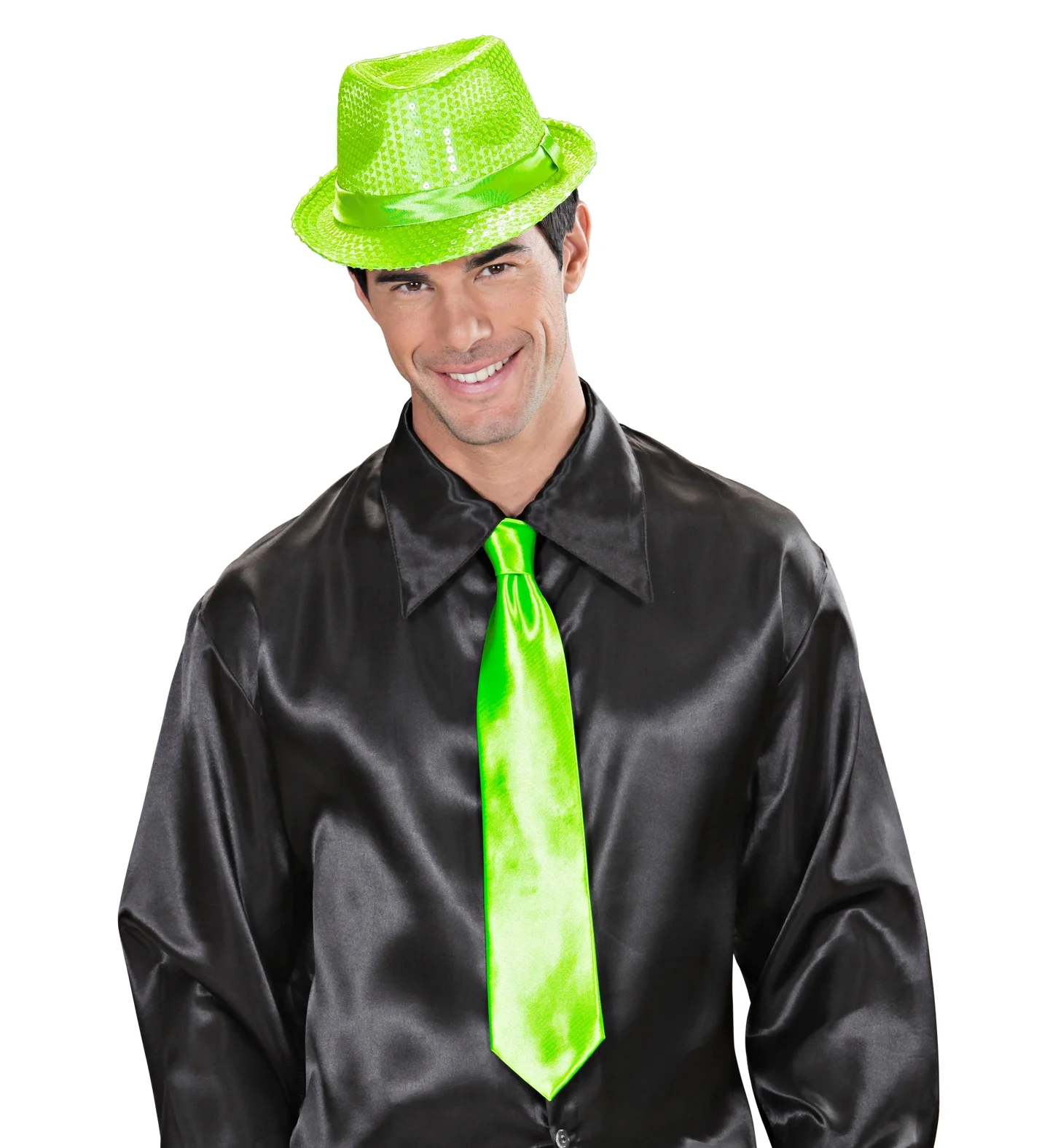 Neon groene stropdas - Image 3