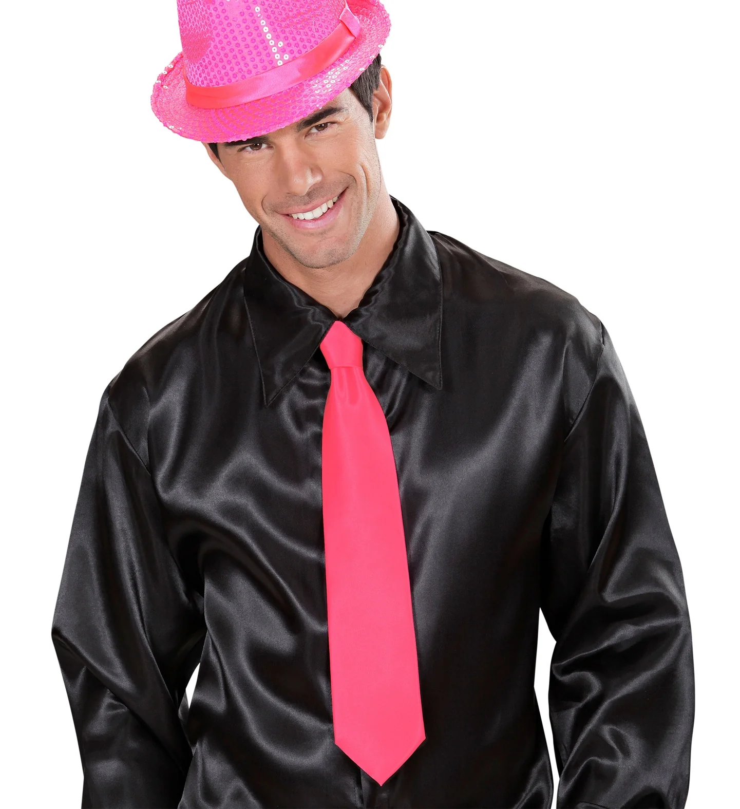 Stropdas neon roze - Image 3