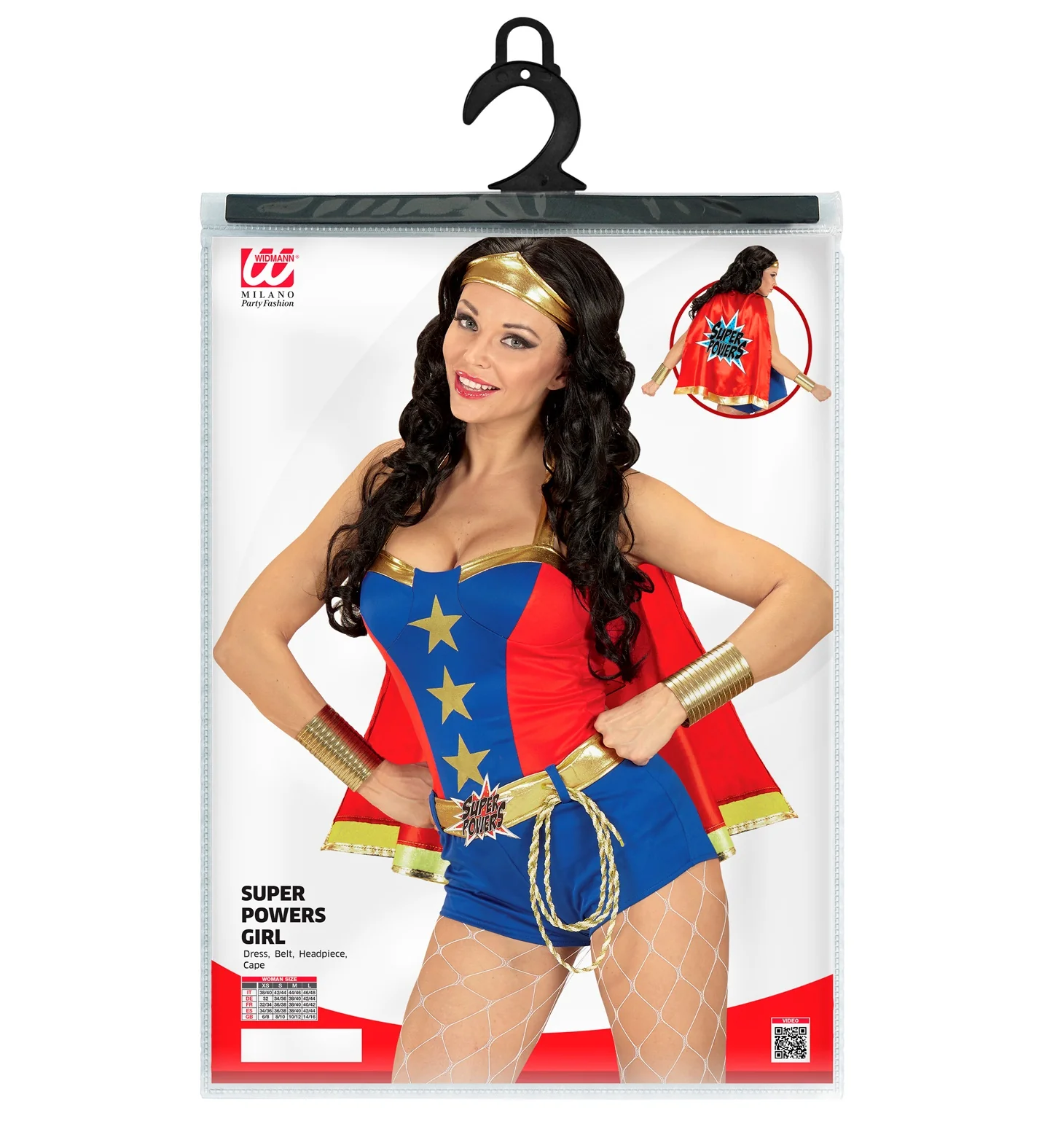 Super Power Meisjes jurk met cape - Image 4