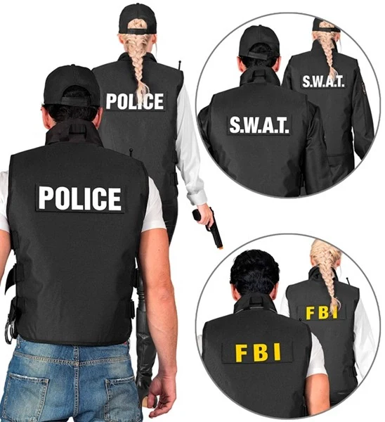 Swat vest fbi/politie kostuum Siem heren - Image 3