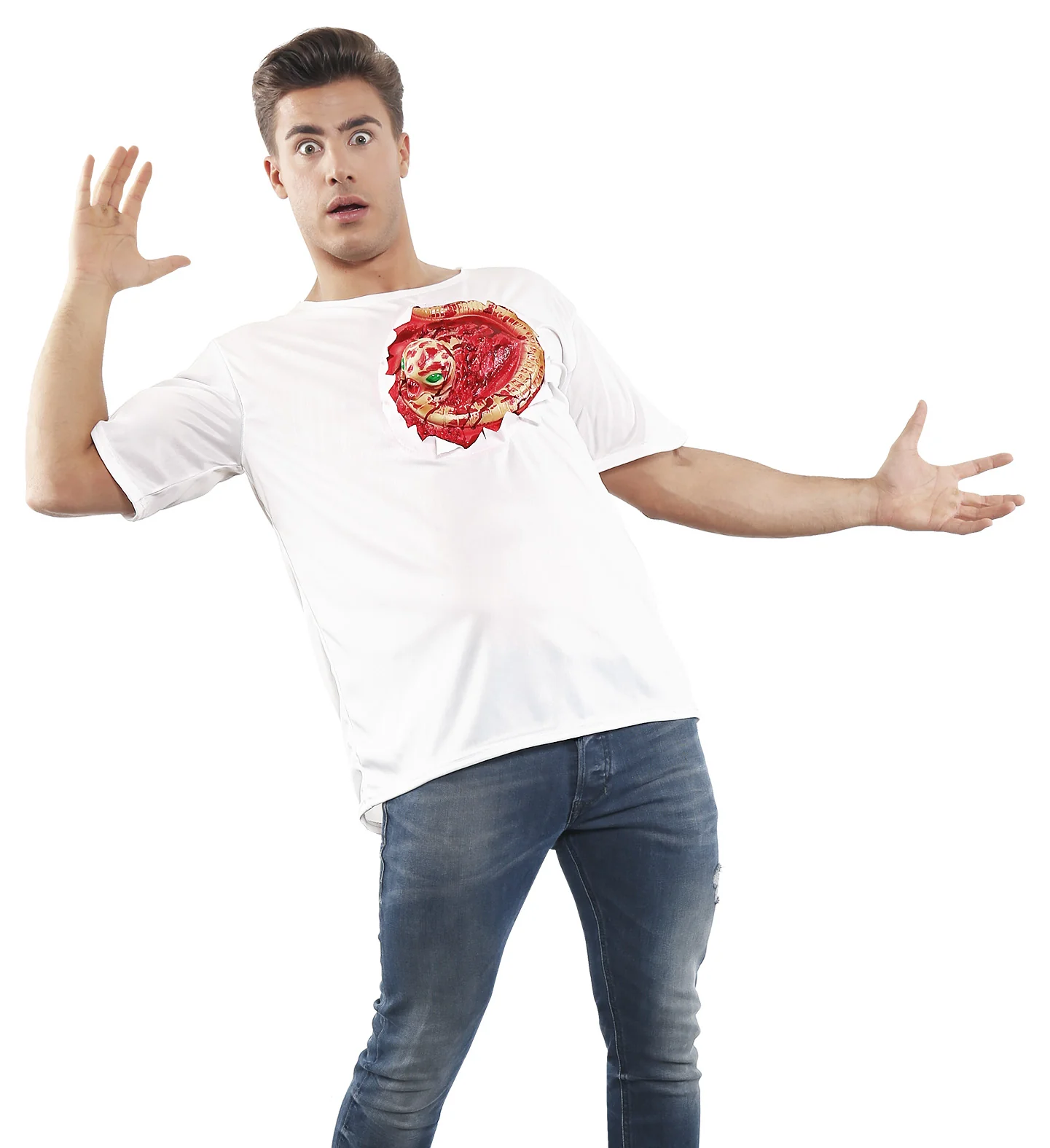 T-shirt met open wond Alien - Image 2