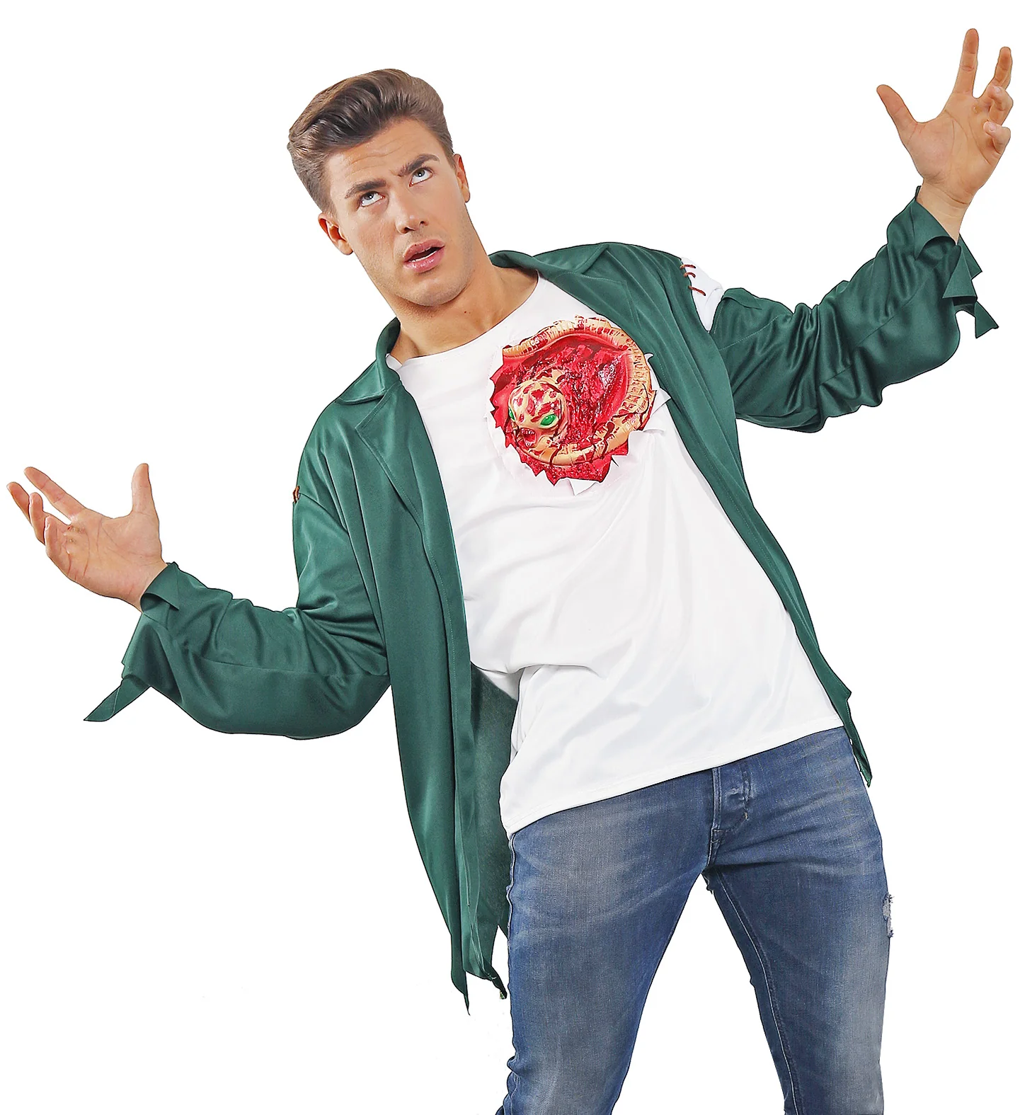 T-shirt met open wond Alien - Image 3