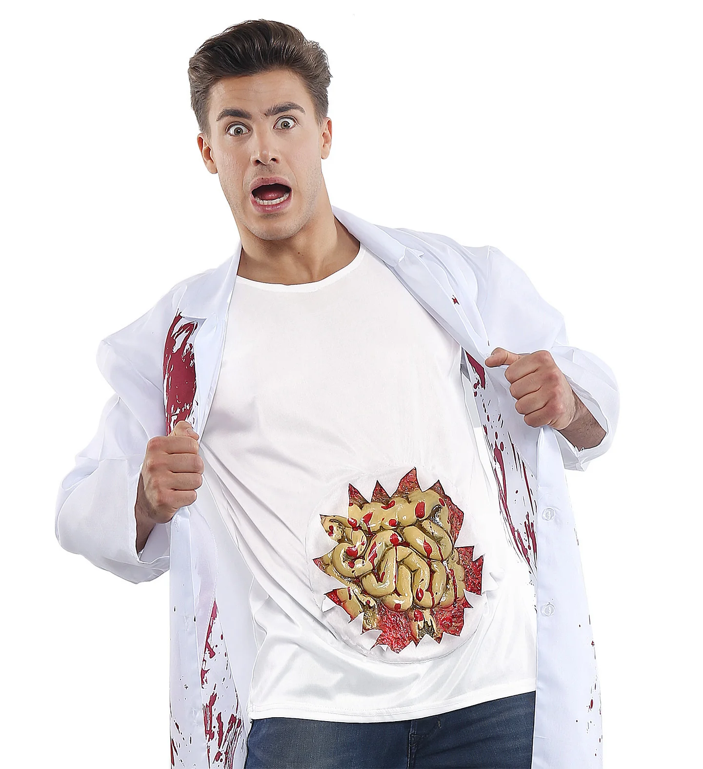 T-shirt met print blootliggende ingewanden - Image 3