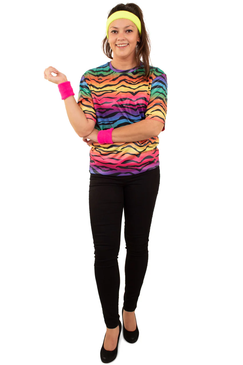 T-shirt neon tijger kleuren - Image 2
