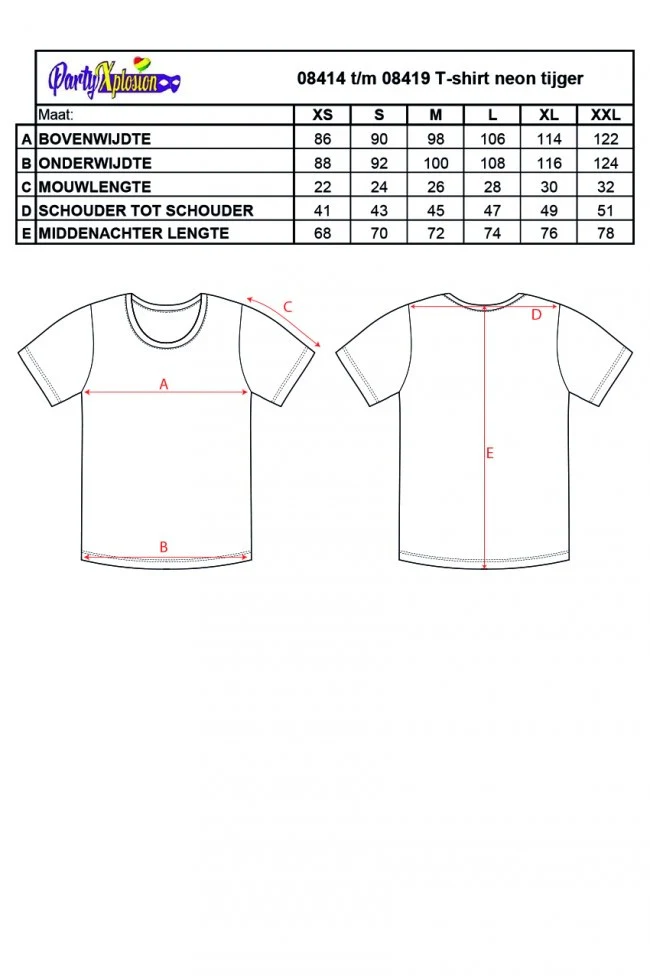 T-shirt neon tijger kleuren - Image 3