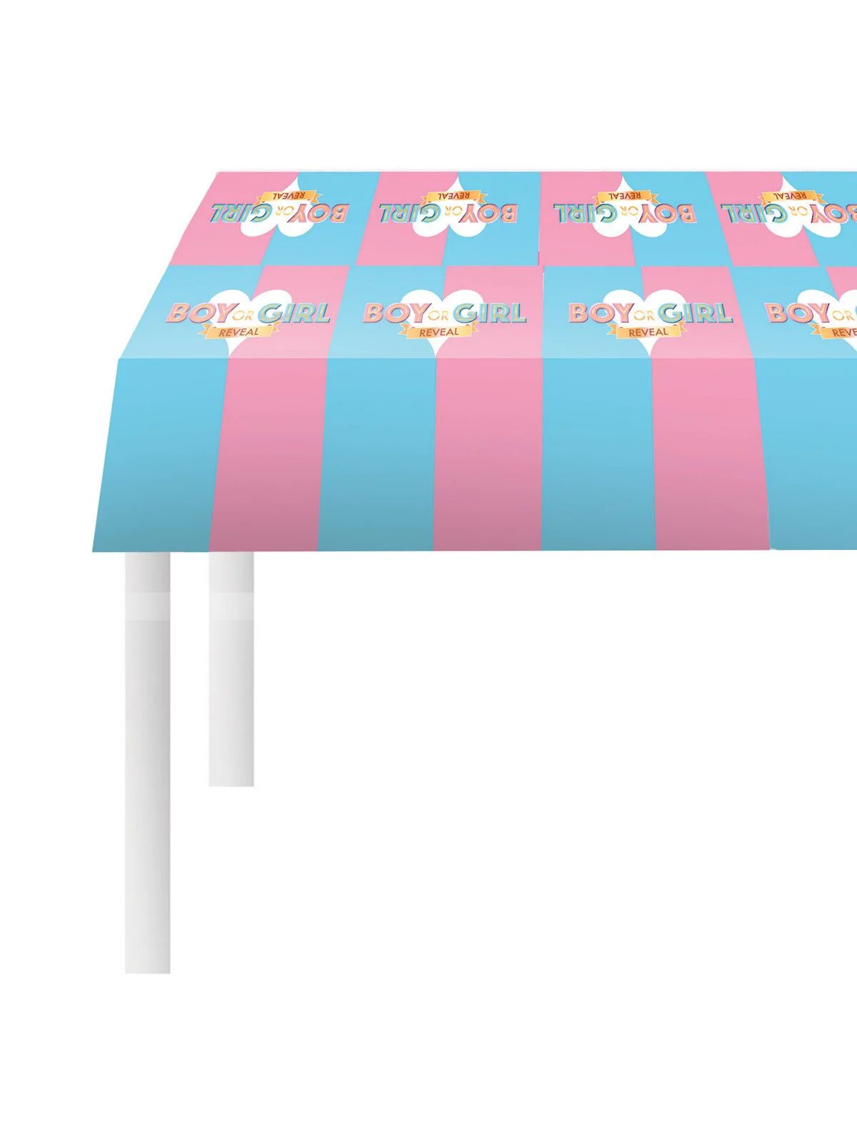 Gender Reveal tafelkleed  270x136cm baby shower