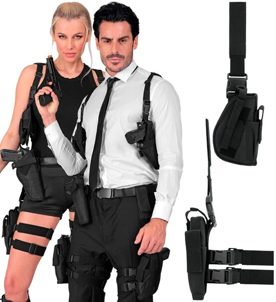 Tactisch rechter been holster zwart Daan - Image 3