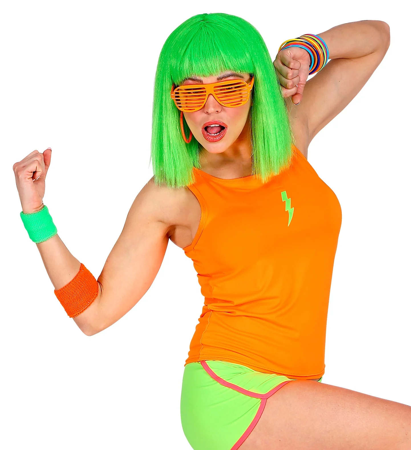 Neon oranje shirt dames - Image 2