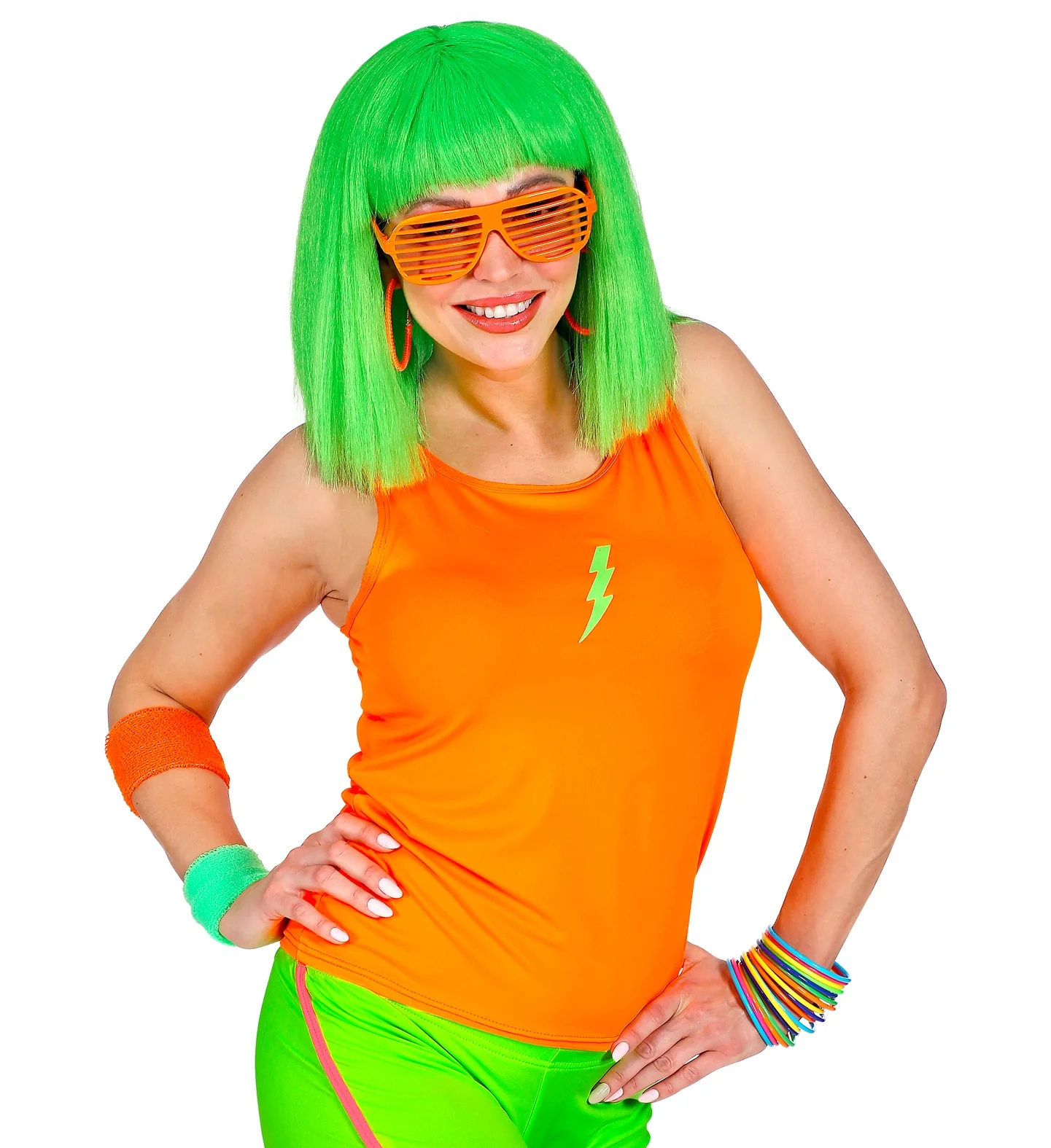 Neon oranje shirt dames - Image 4