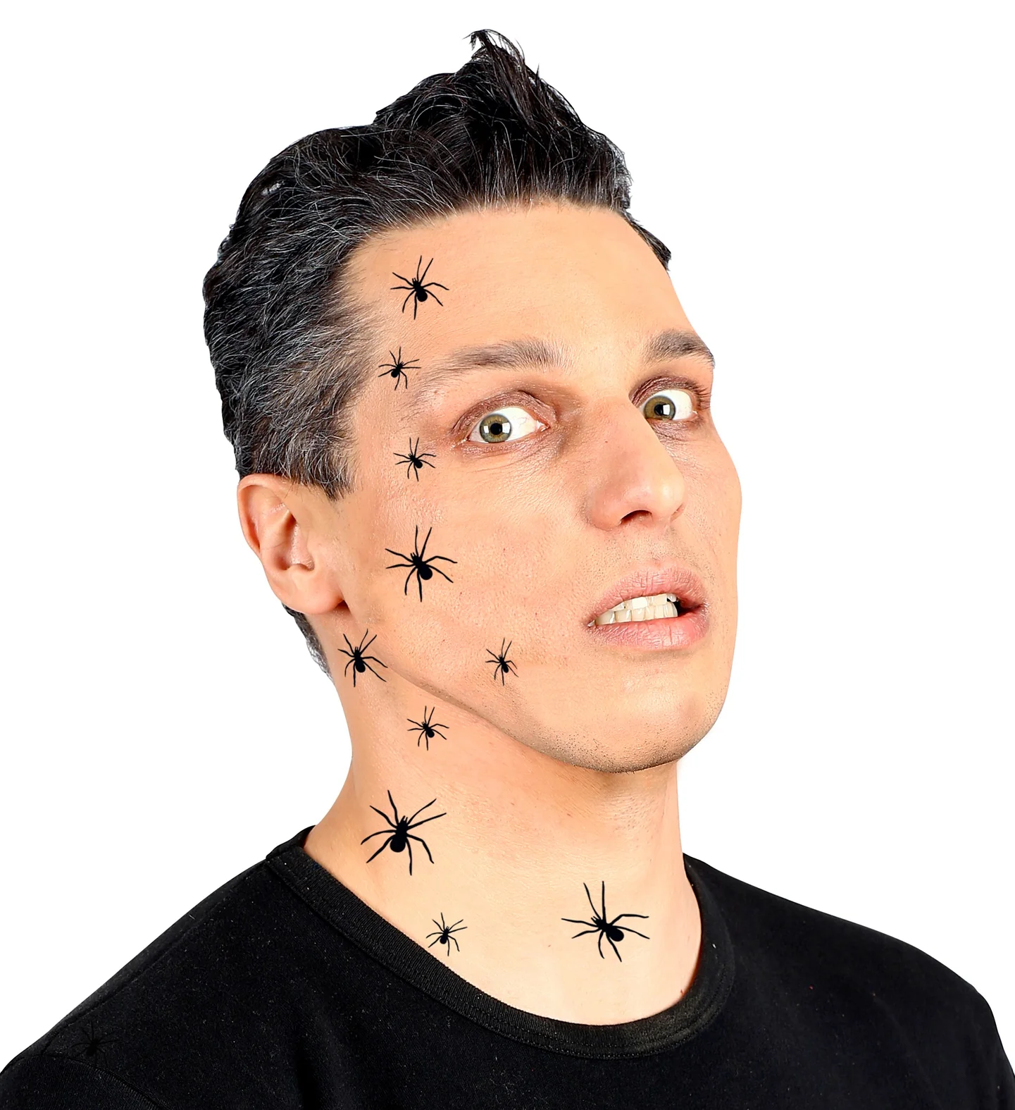 Nep plak tattoo spinnen 32 stuks - Image 3