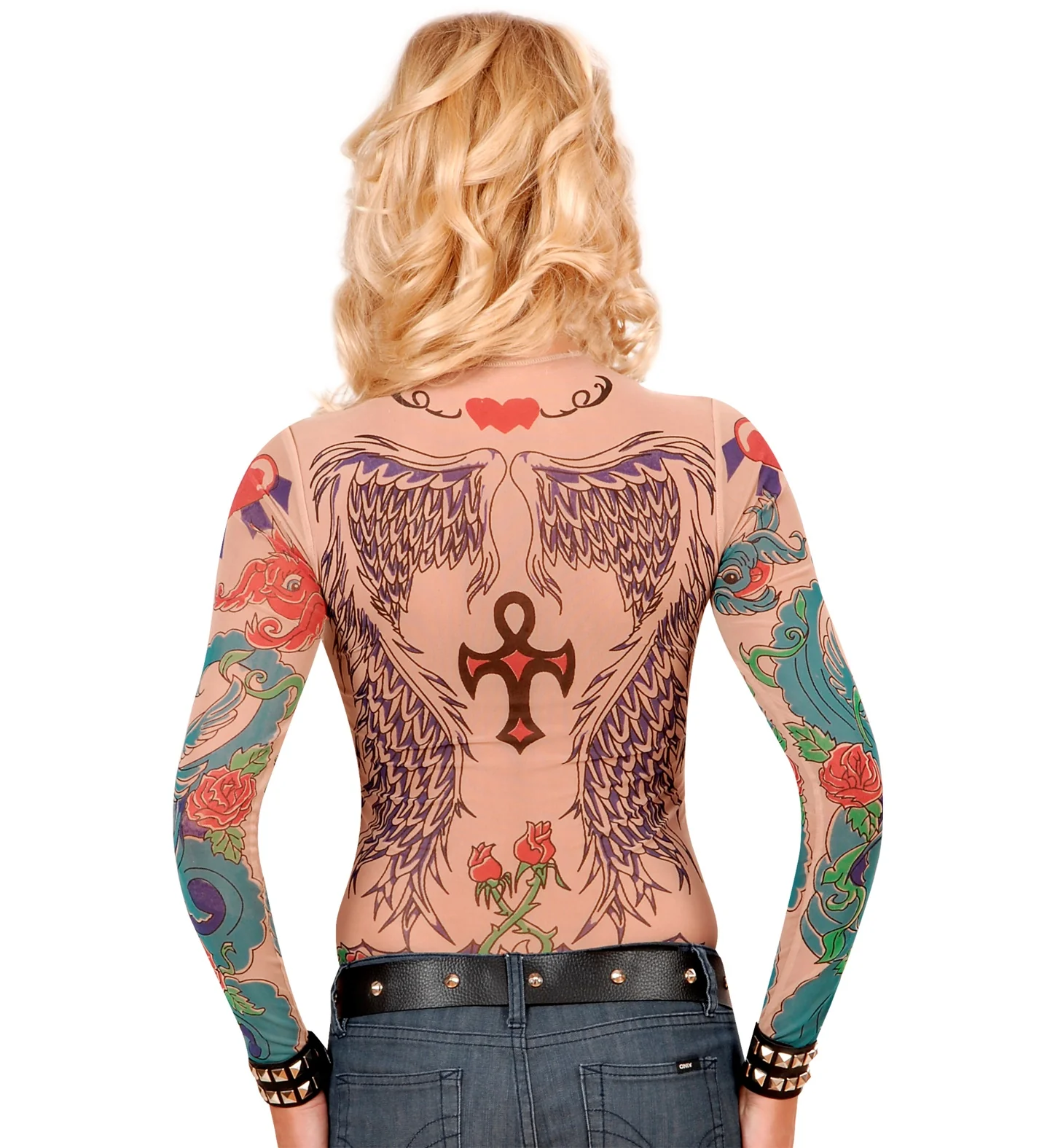 Tattoo Shirt Engelenvleugel Vrouw - Image 3