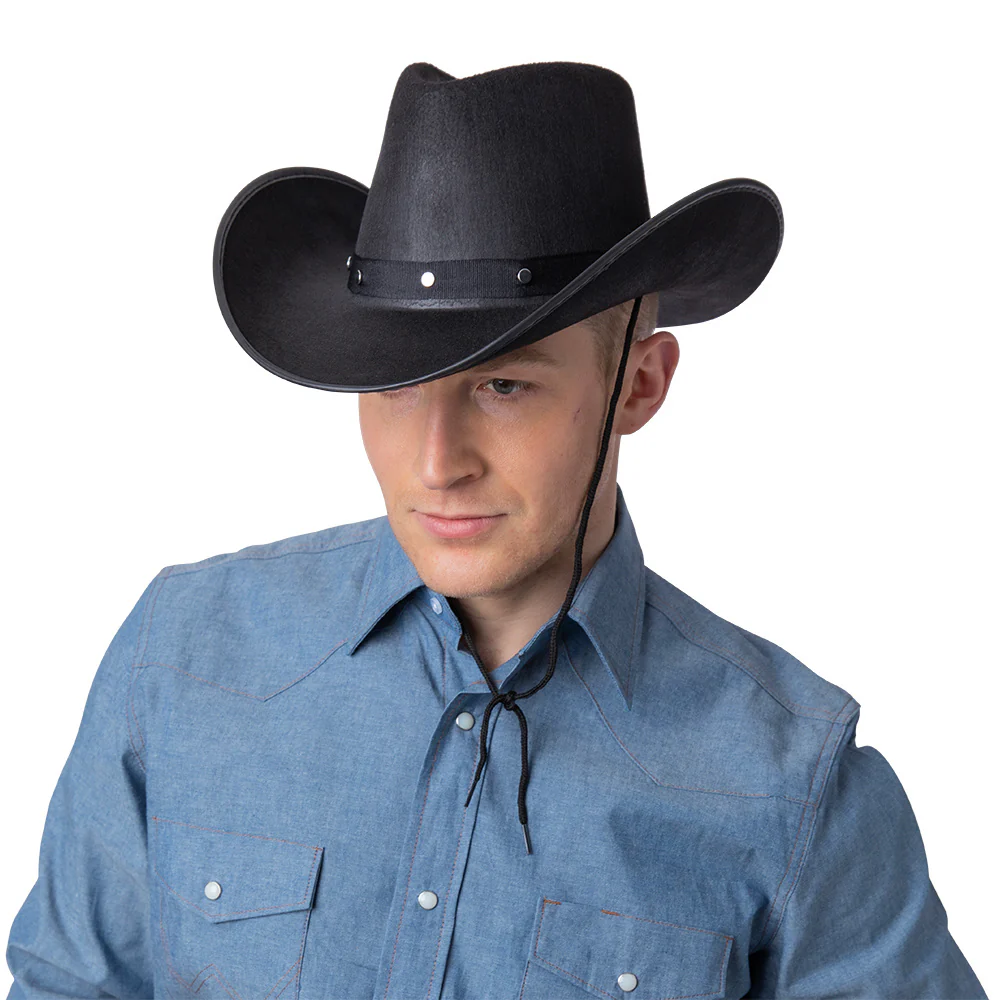 Texaanse cowboyhoed zwart - Image 2