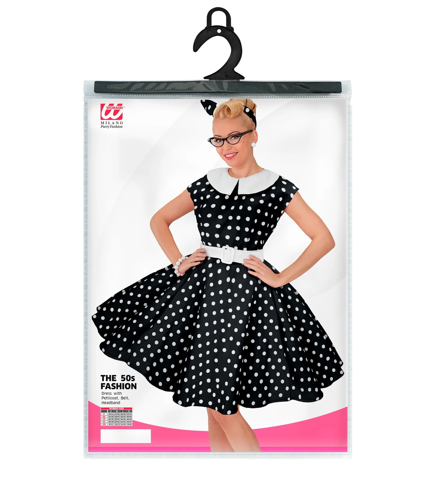 Rock-'n-roll fashion jurk zwart - Image 4