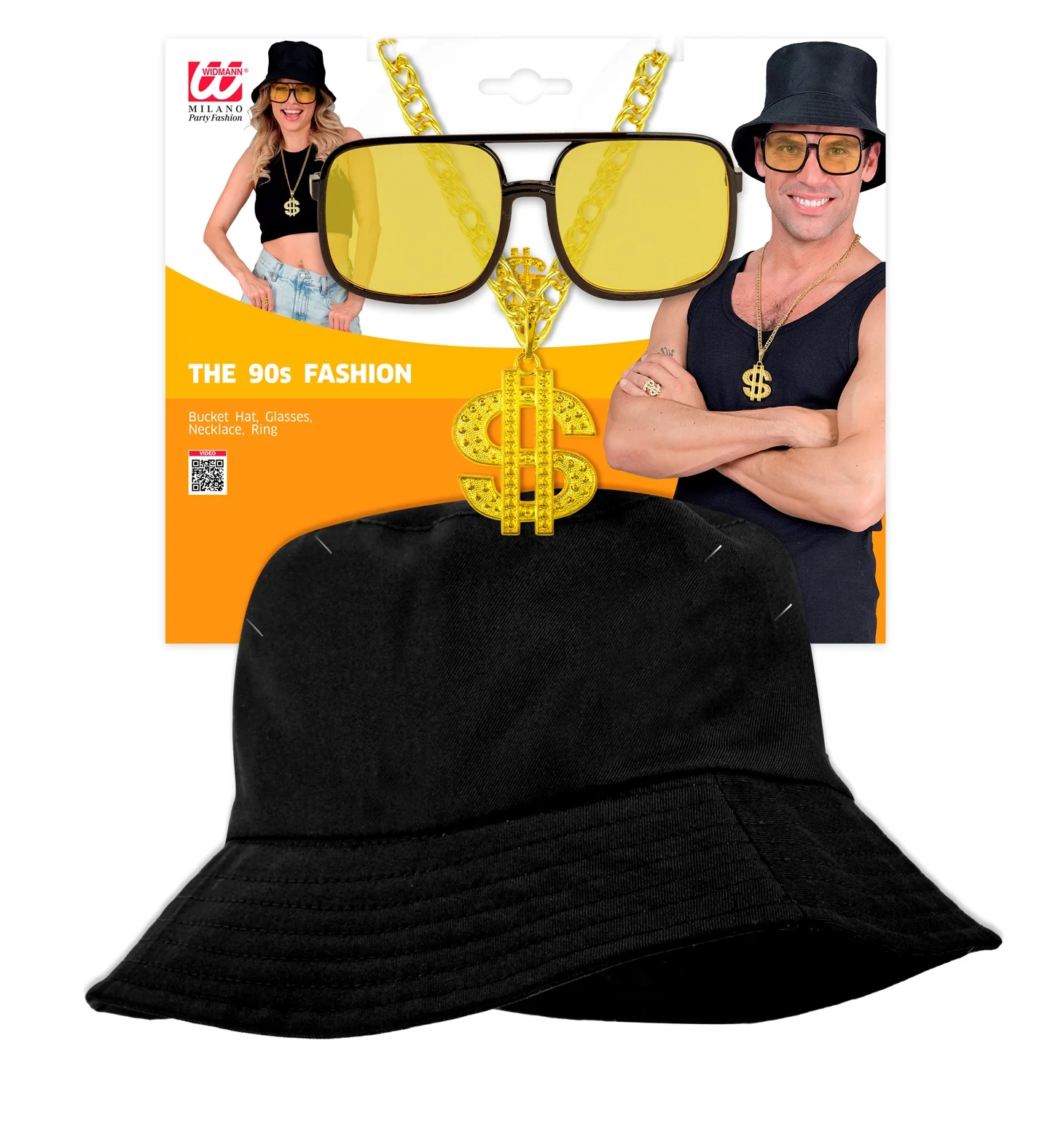 Verkleedset hip hop zwart - Image 5