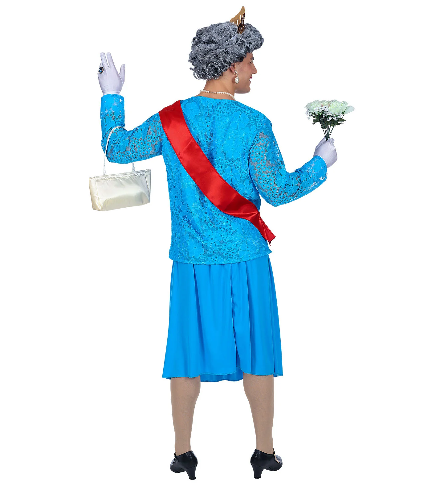 Engelse koningin kostuum Queen Mum - Image 2
