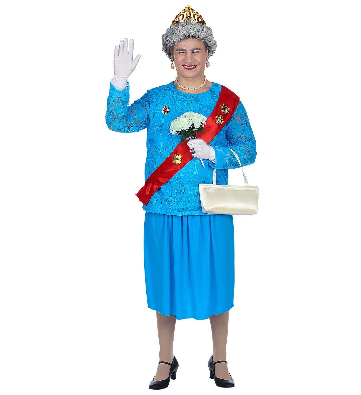 Engelse koningin kostuum Queen Mum - Image 3