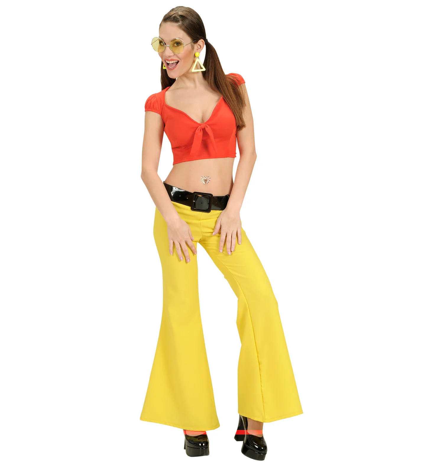 Rood topje met strik disco - Image 4