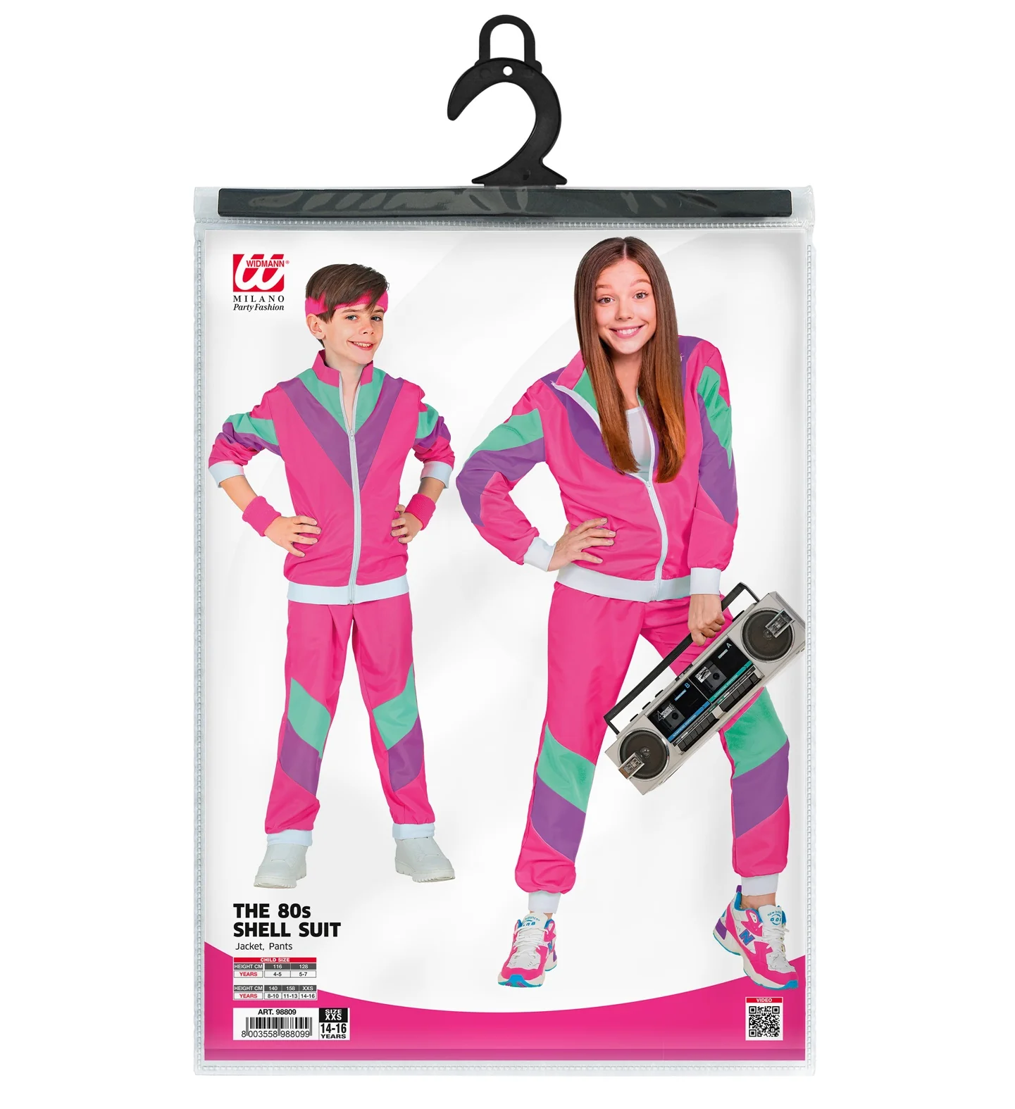 Trainingspak jaren 80 roze kinderen - Image 8
