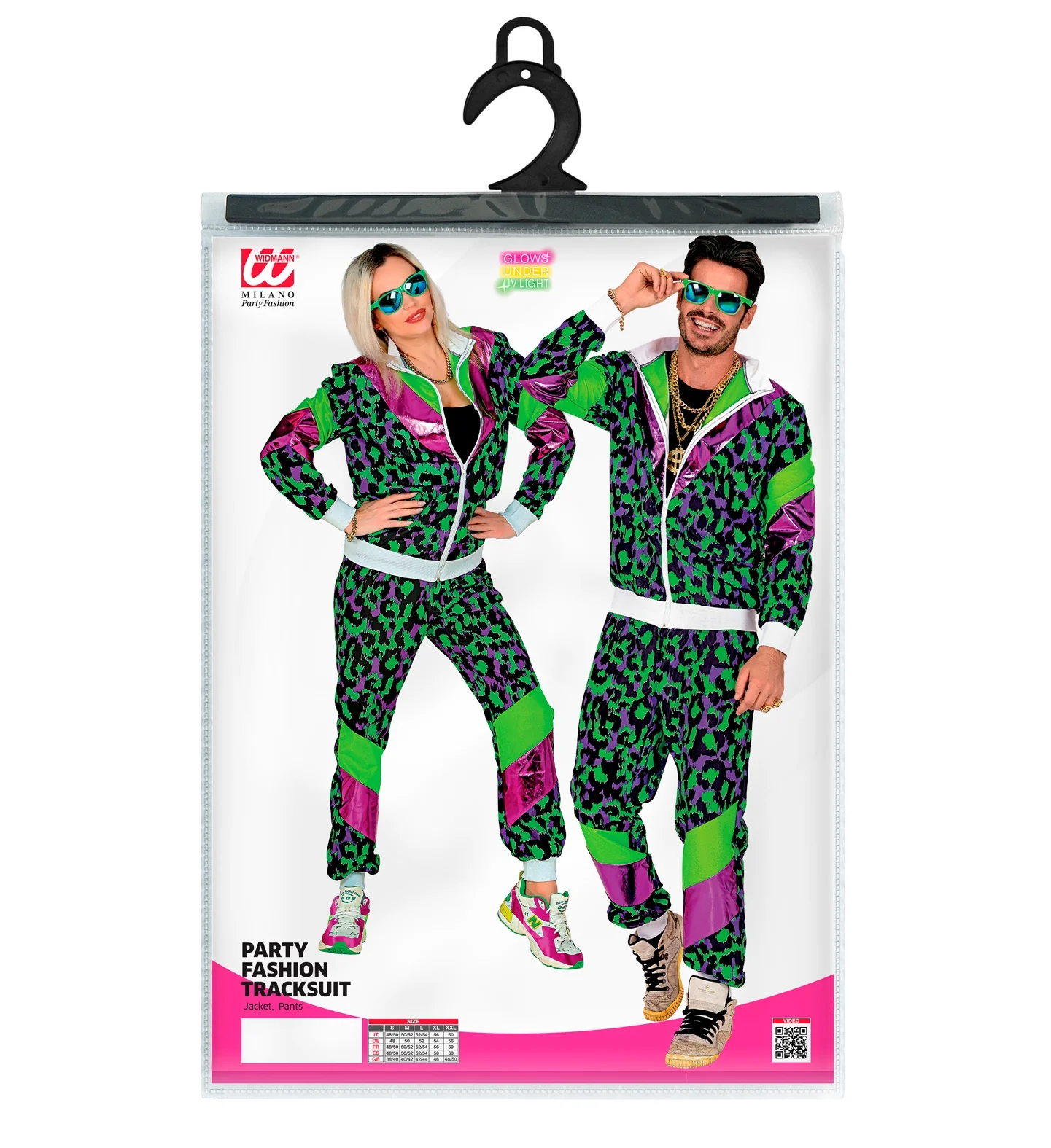 Trainingspak neon panter print retro - Image 5