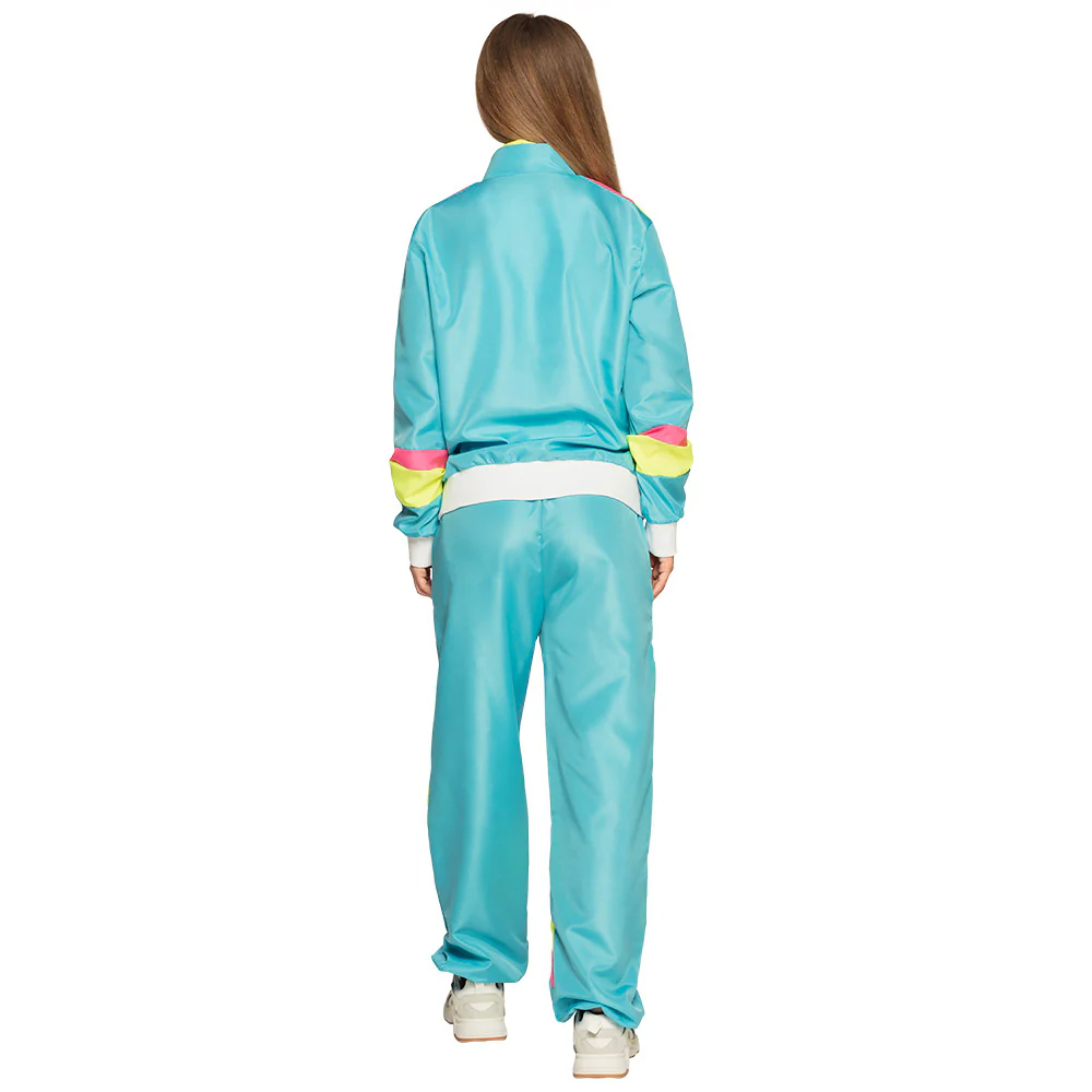 Trainingspak Retro babe neon blauw - Image 8