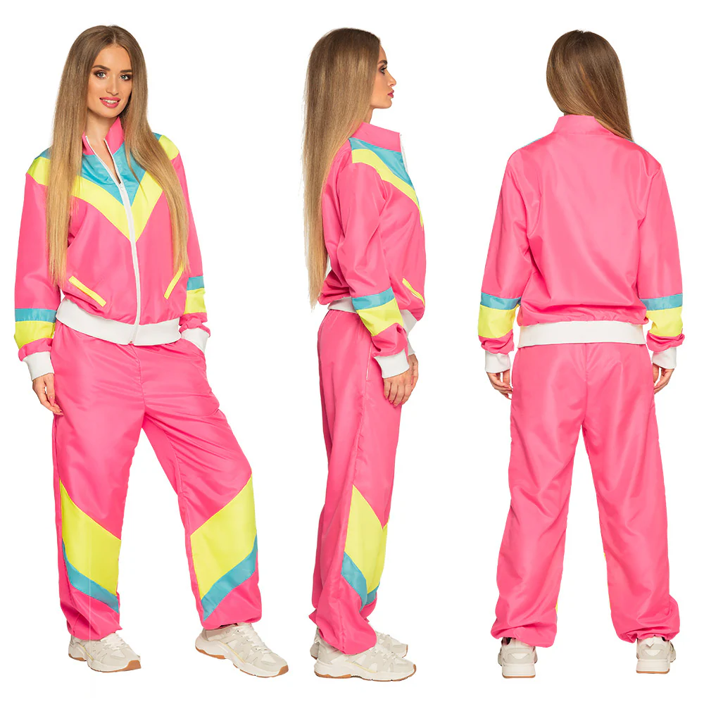 Trainingspak Retro babe neon roze - Image 2