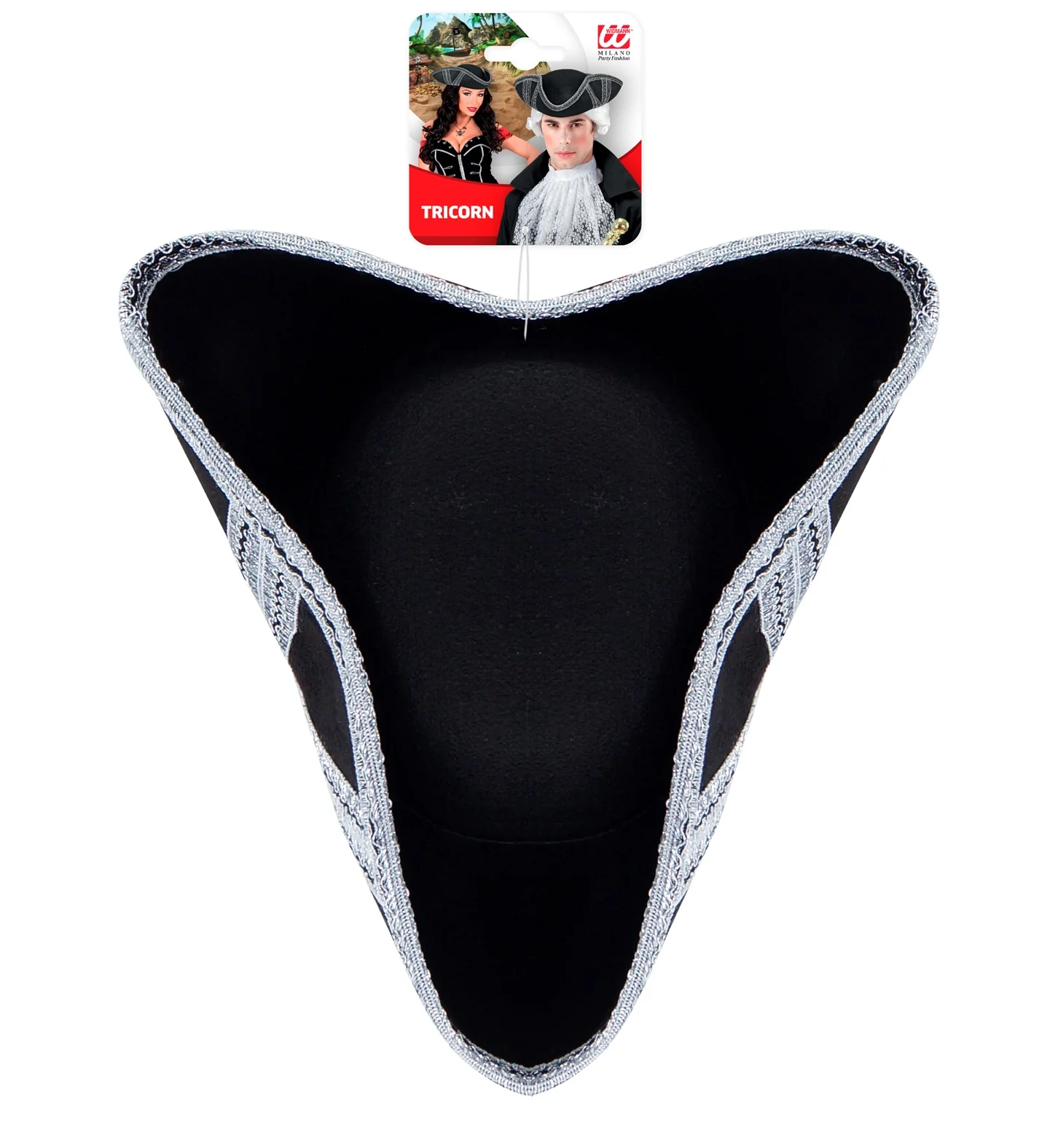 Zilveren tricorn piraat - Image 5