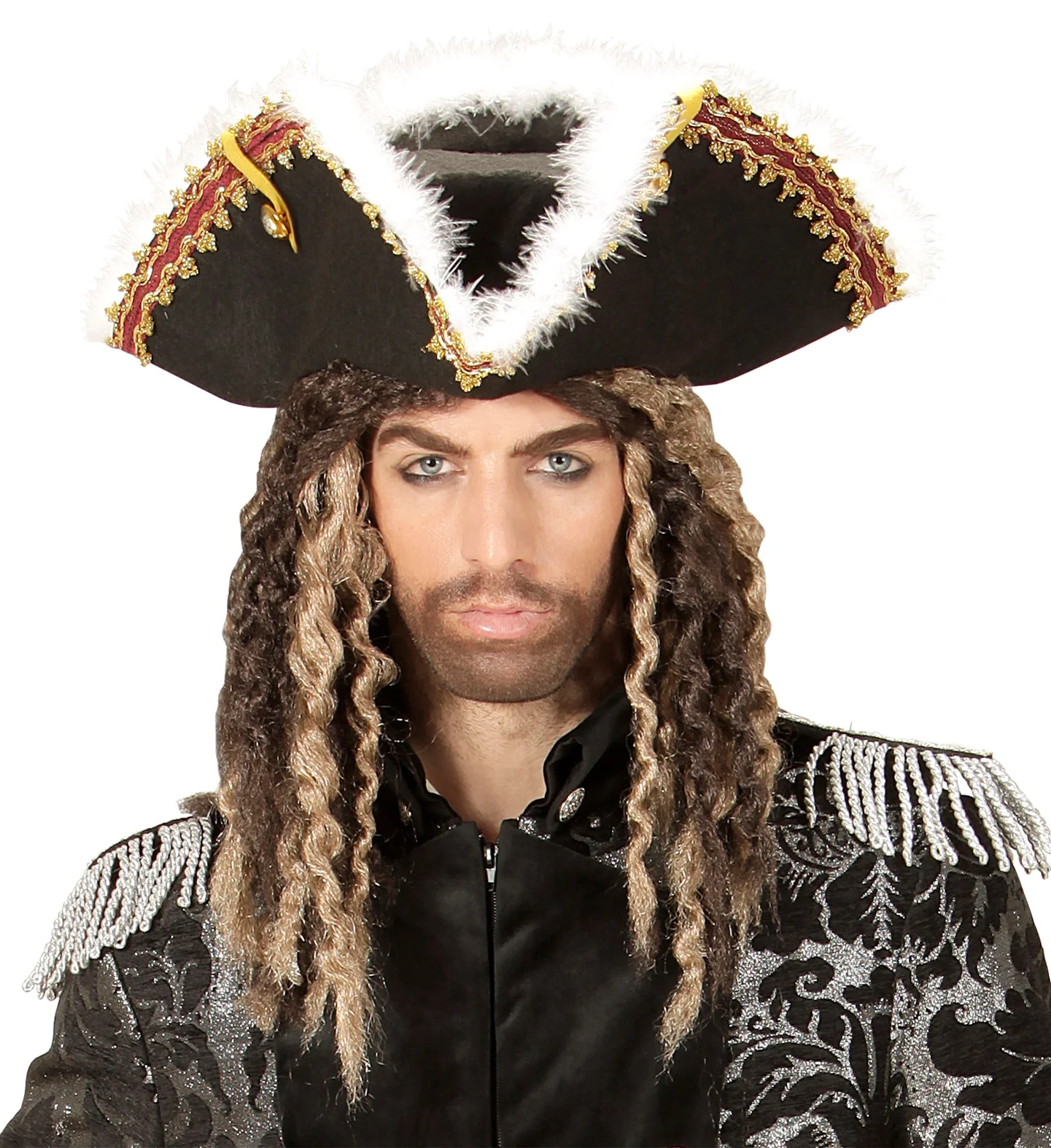 Tricorn steeks met marabou rand - Image 5