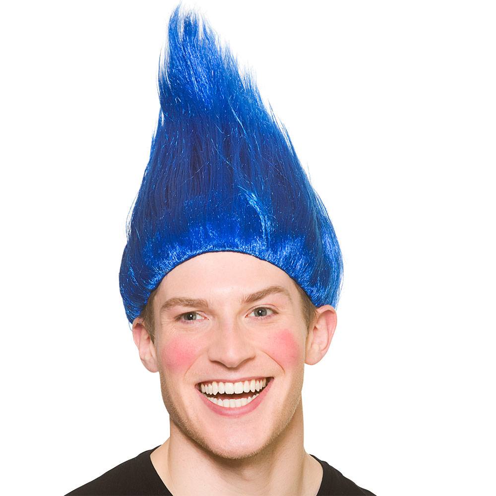 Trol pruik blauw