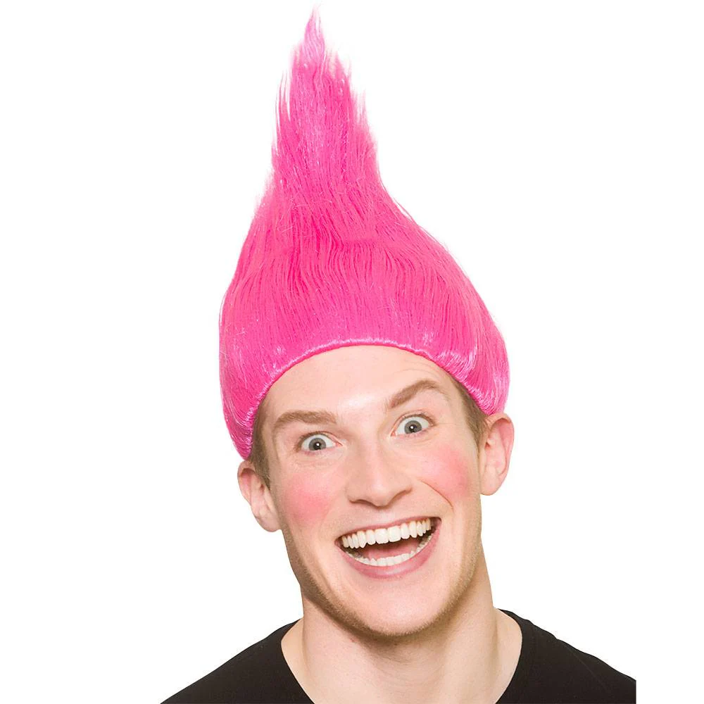 Trol pruik roze