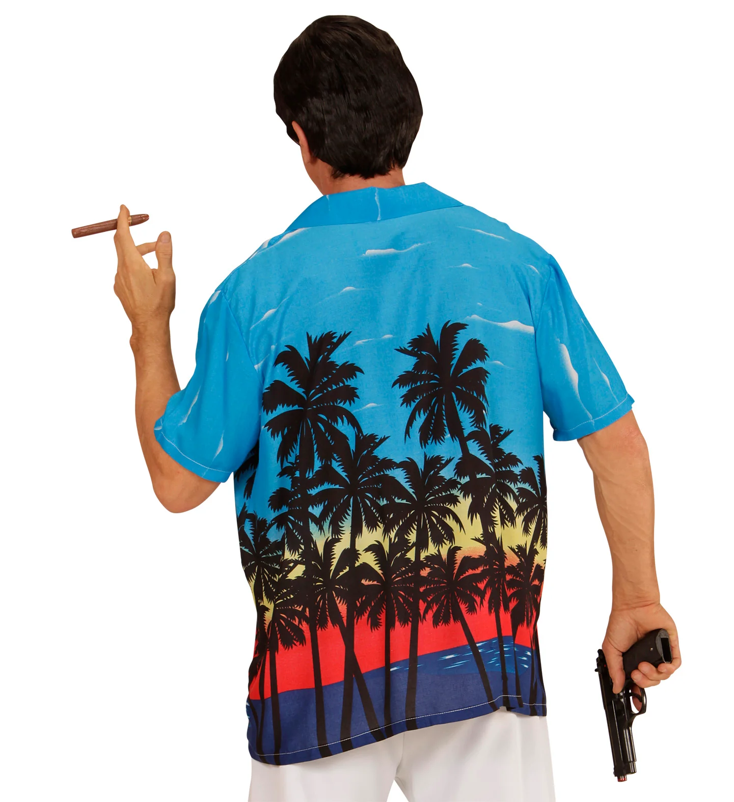 Hawaii shirt blauw palmbomen - Image 4