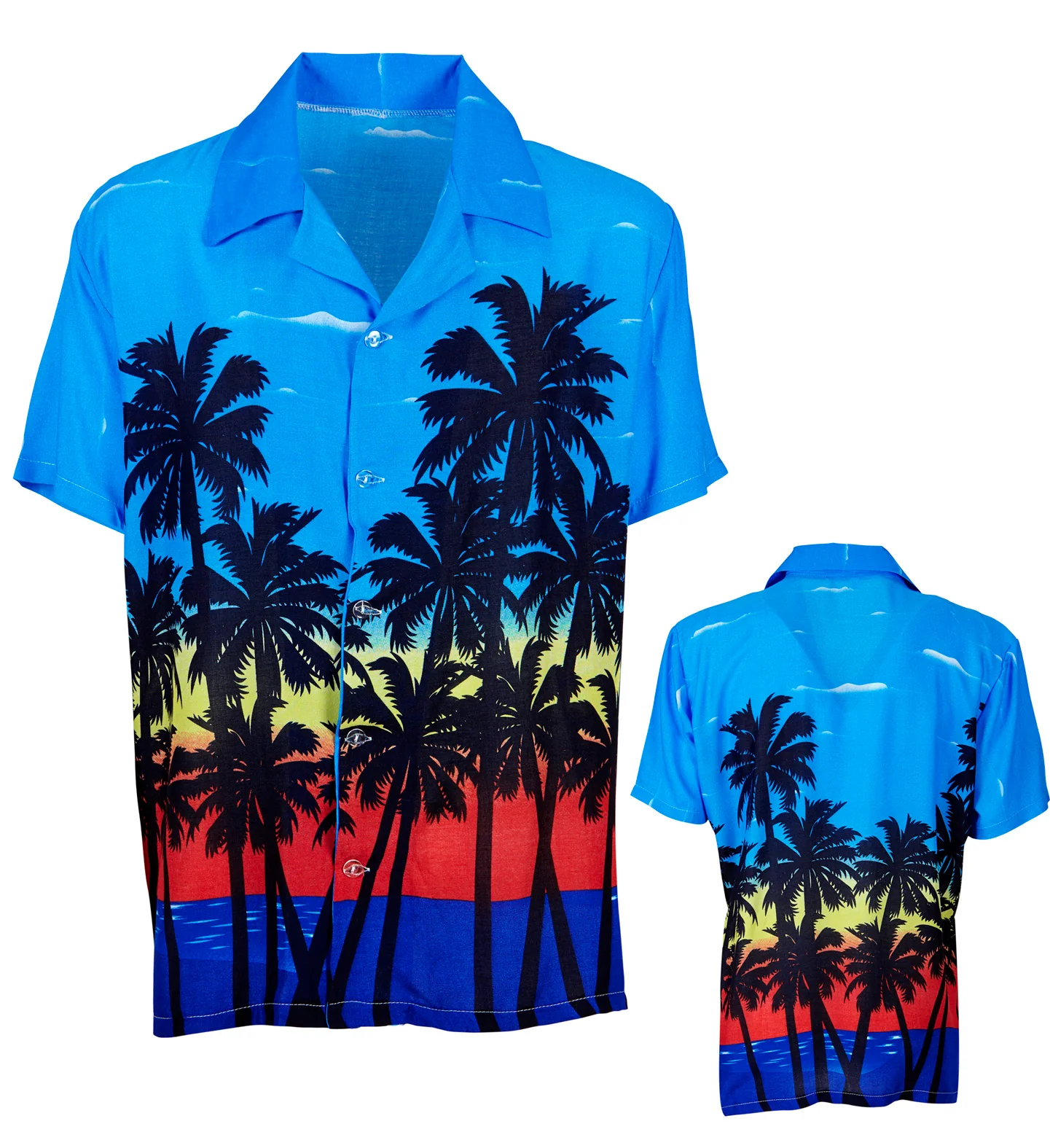 Hawaii shirt blauw palmbomen - Image 5