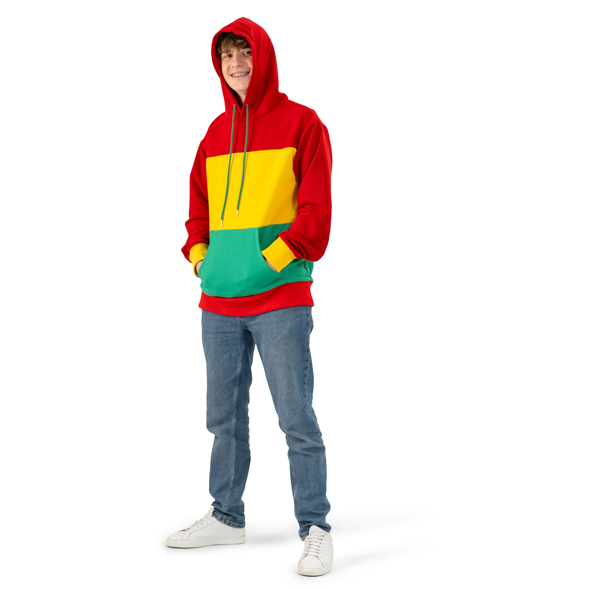 Trui rood, geel, groen volwassenen - Image 2