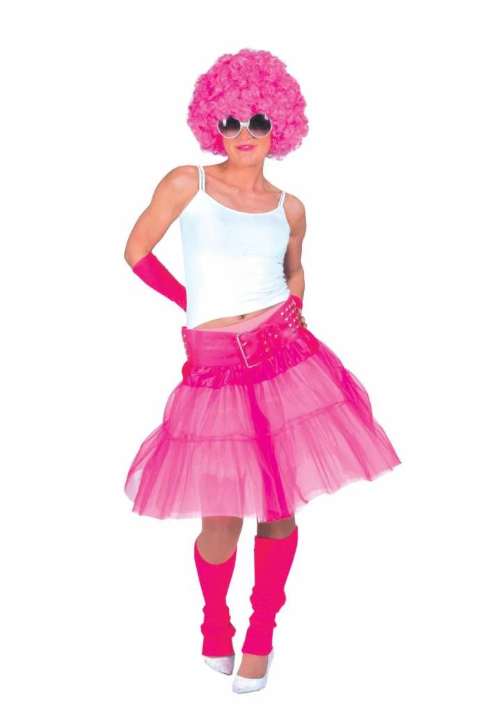 Tule rok roze stroken fluor - Image 2