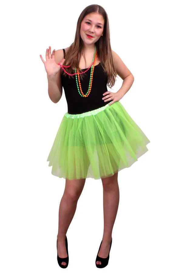 Tule rokje  appelgroen one size