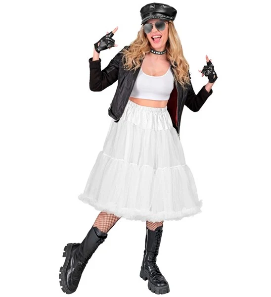 Tulle rok met plooien/petticoat 65cm, wit Joep - Image 2
