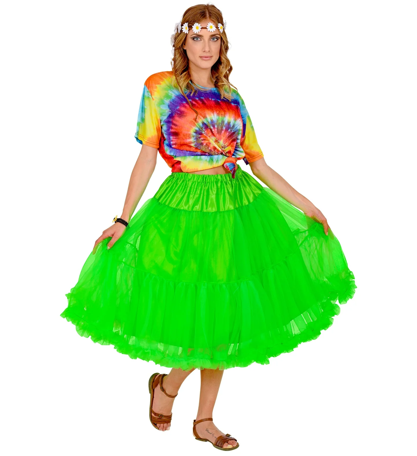 Petticoat groen tule 65cm - Image 3