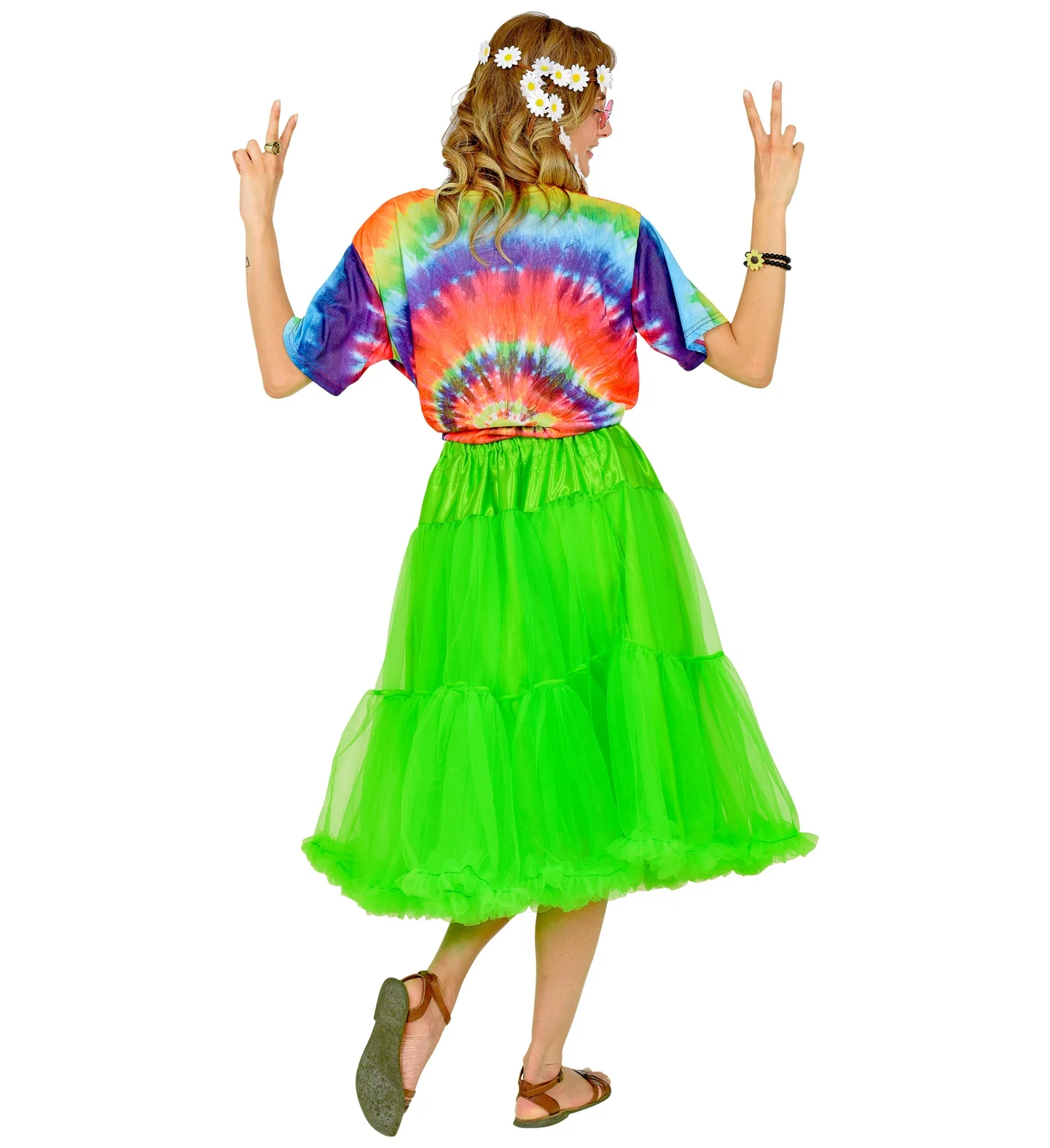 Petticoat groen tule 65cm - Image 4
