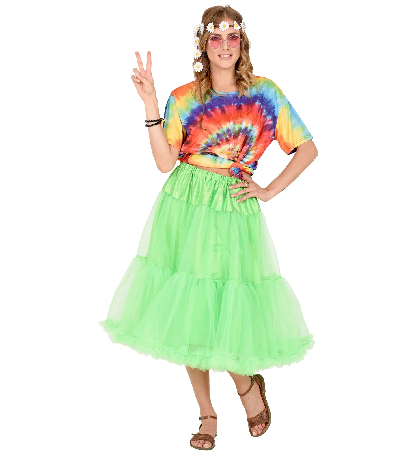 Petticoat groen tule 65cm - Image 5