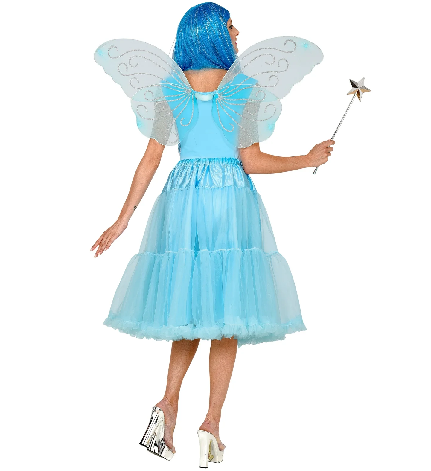 Petticoat licht blauw tule 65cm - Image 4