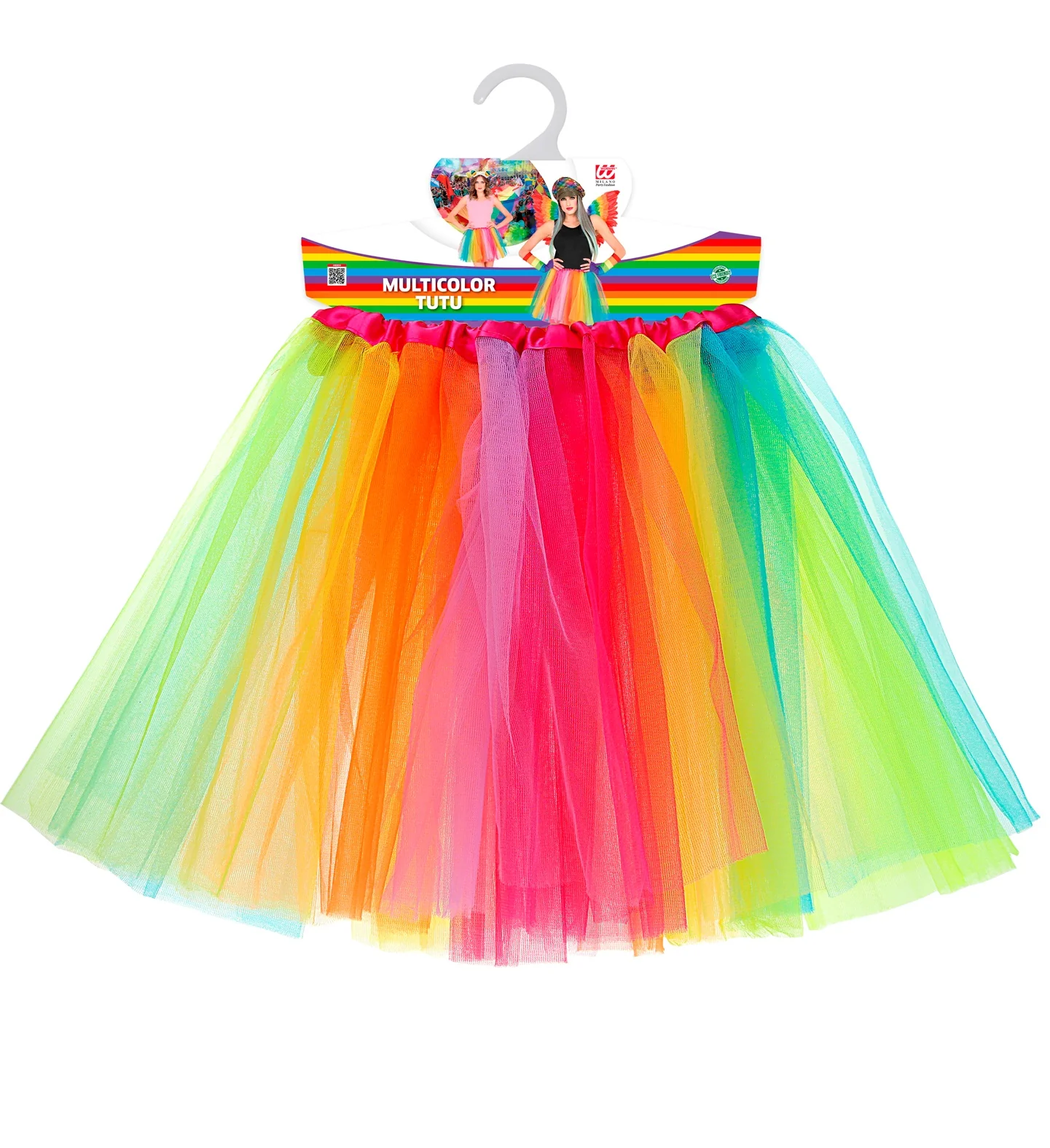 Regenboog tutu meerkleurig dames - Image 4