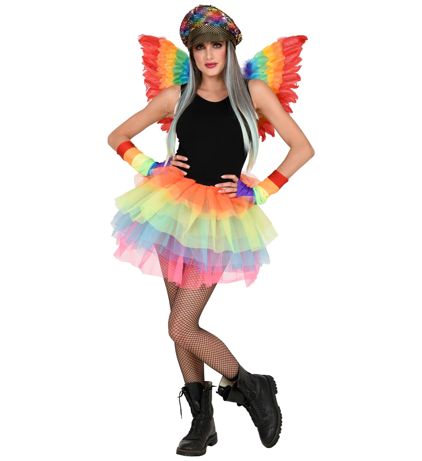 Regenboog tutu dames - Image 3