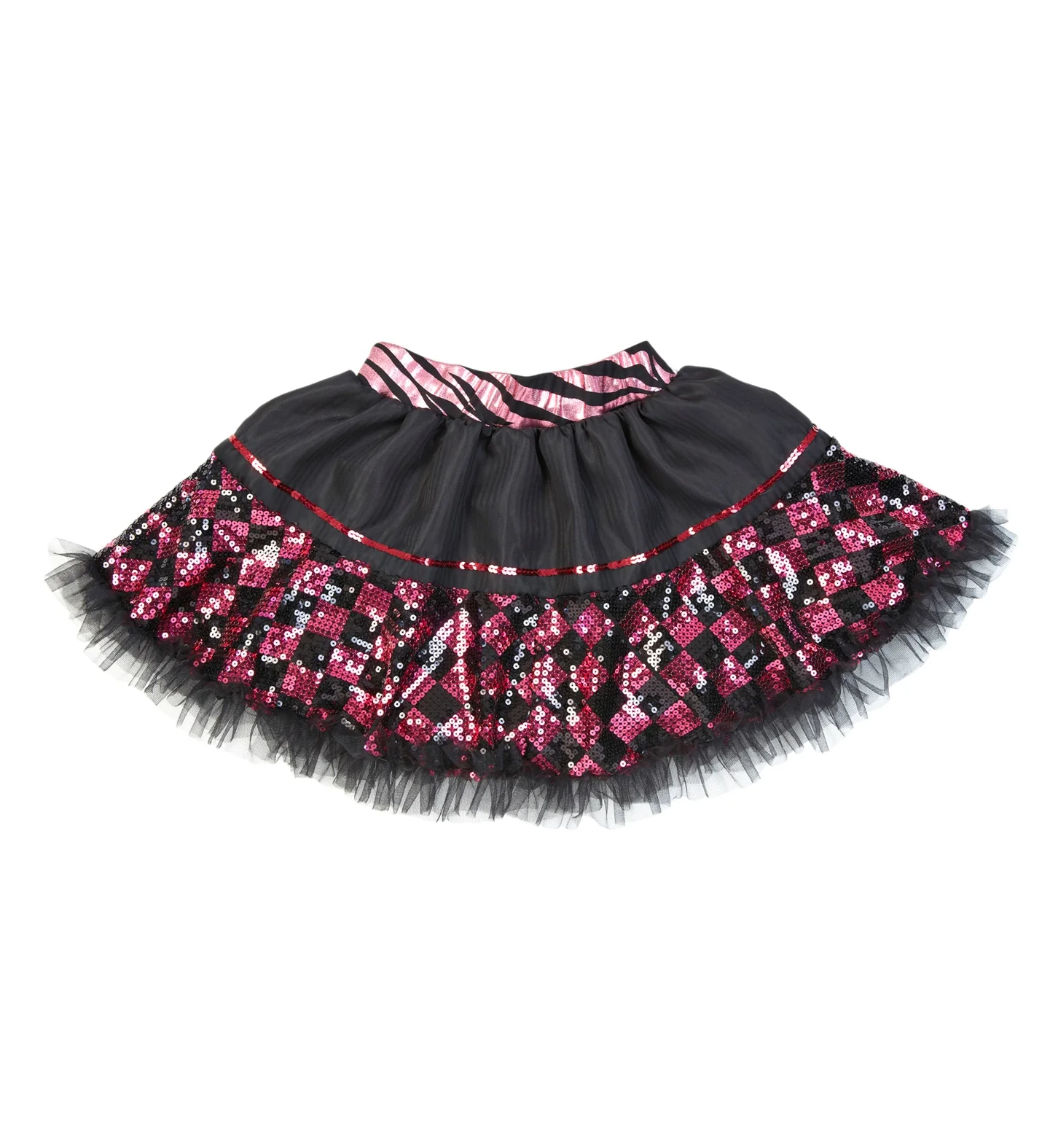 Tutu Pailletten Zwart/Rose - Image 4
