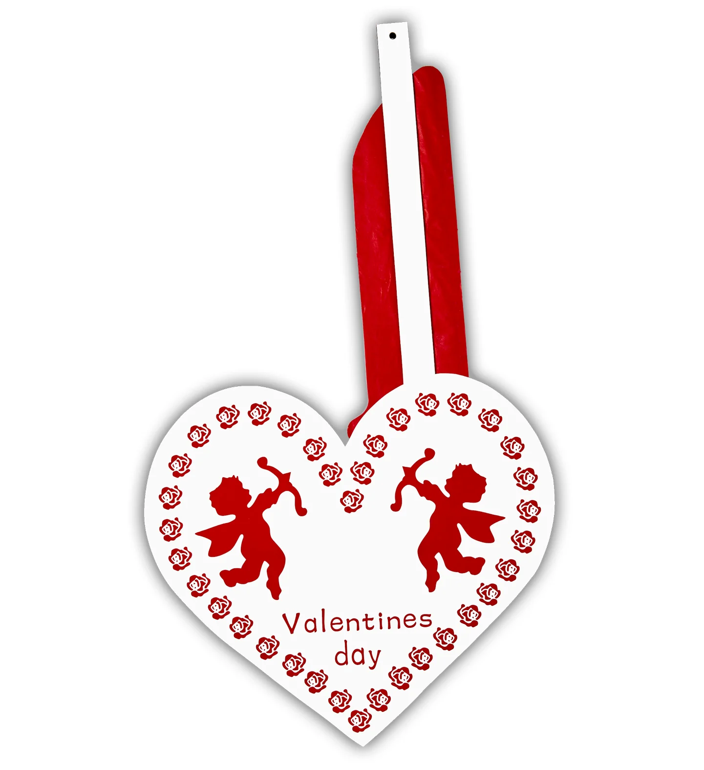 Valentijnsdag decoratie hart van papier - Image 3
